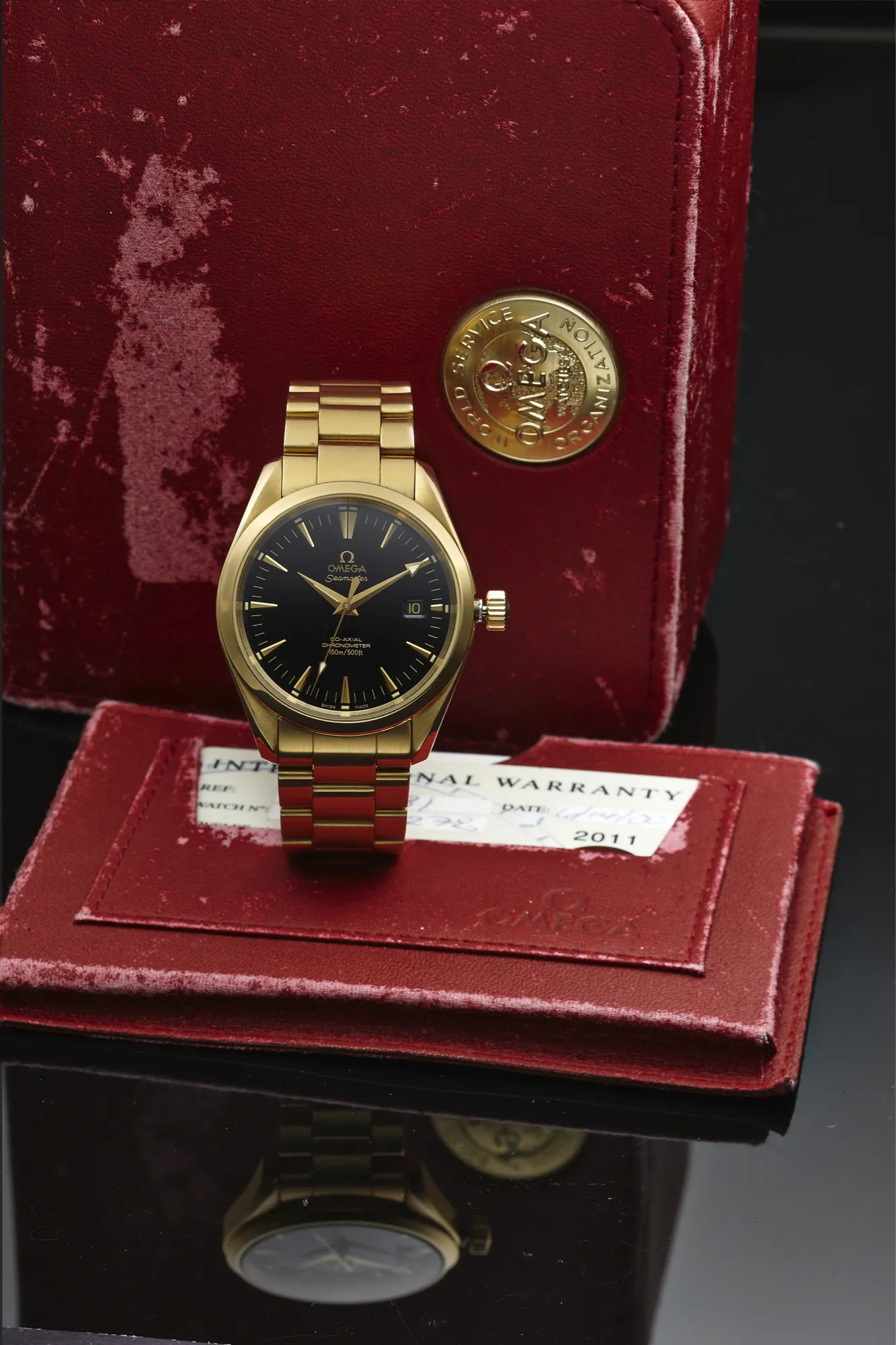 Omega Seamaster 2500 39mm Yellow gold Black