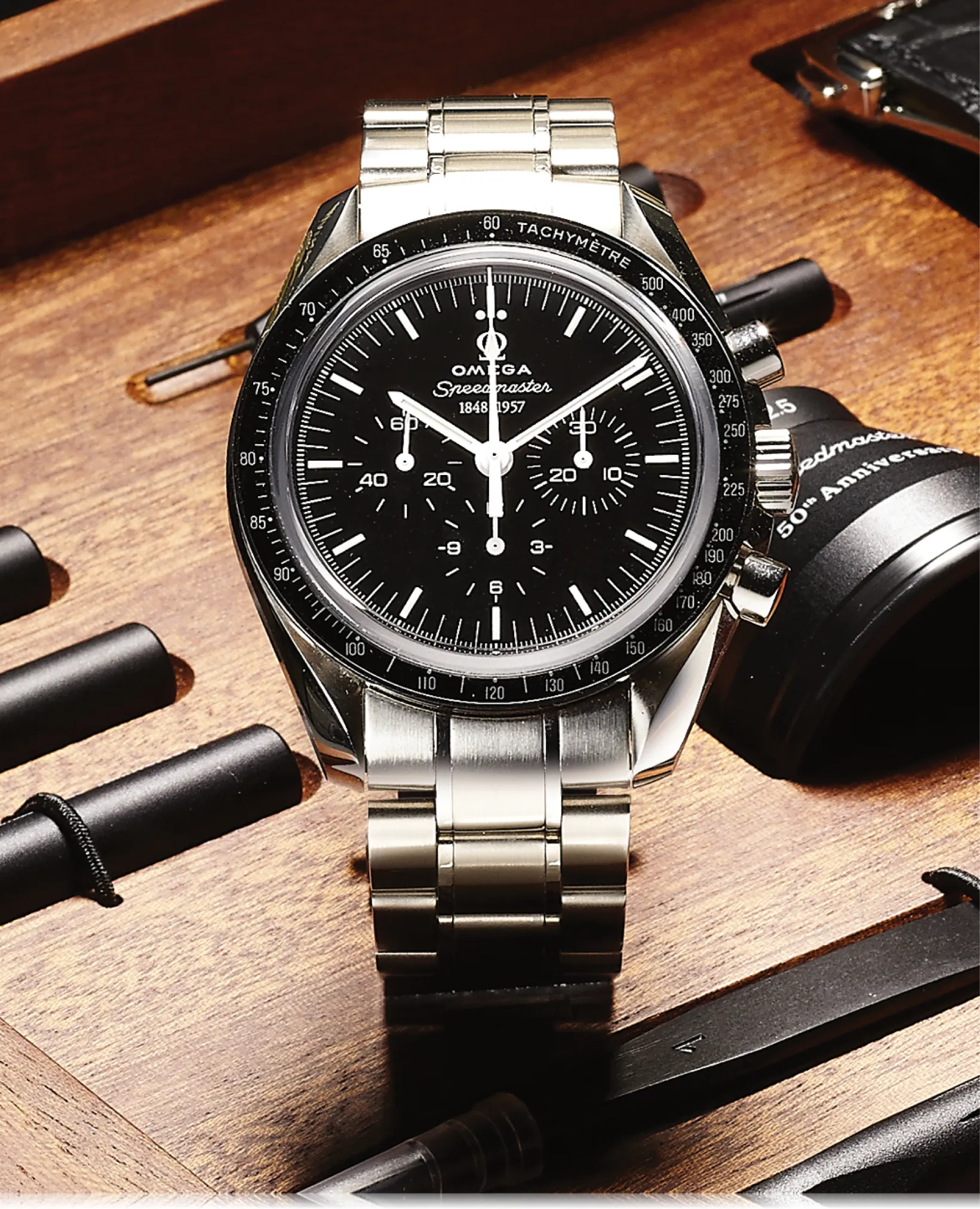 Omega Speedmaster Moonwatch 311.33.42.50.01.001 42mm Stainless steel Black