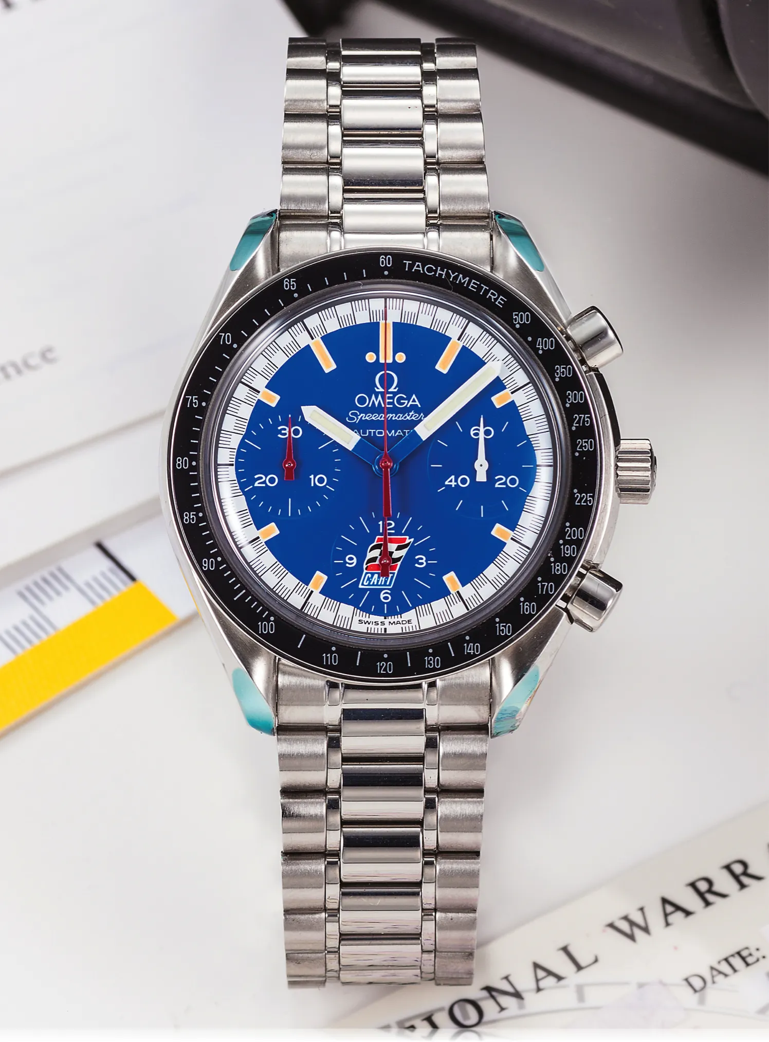 Omega Speedmaster 35108000 39mm Stainless steel Blue