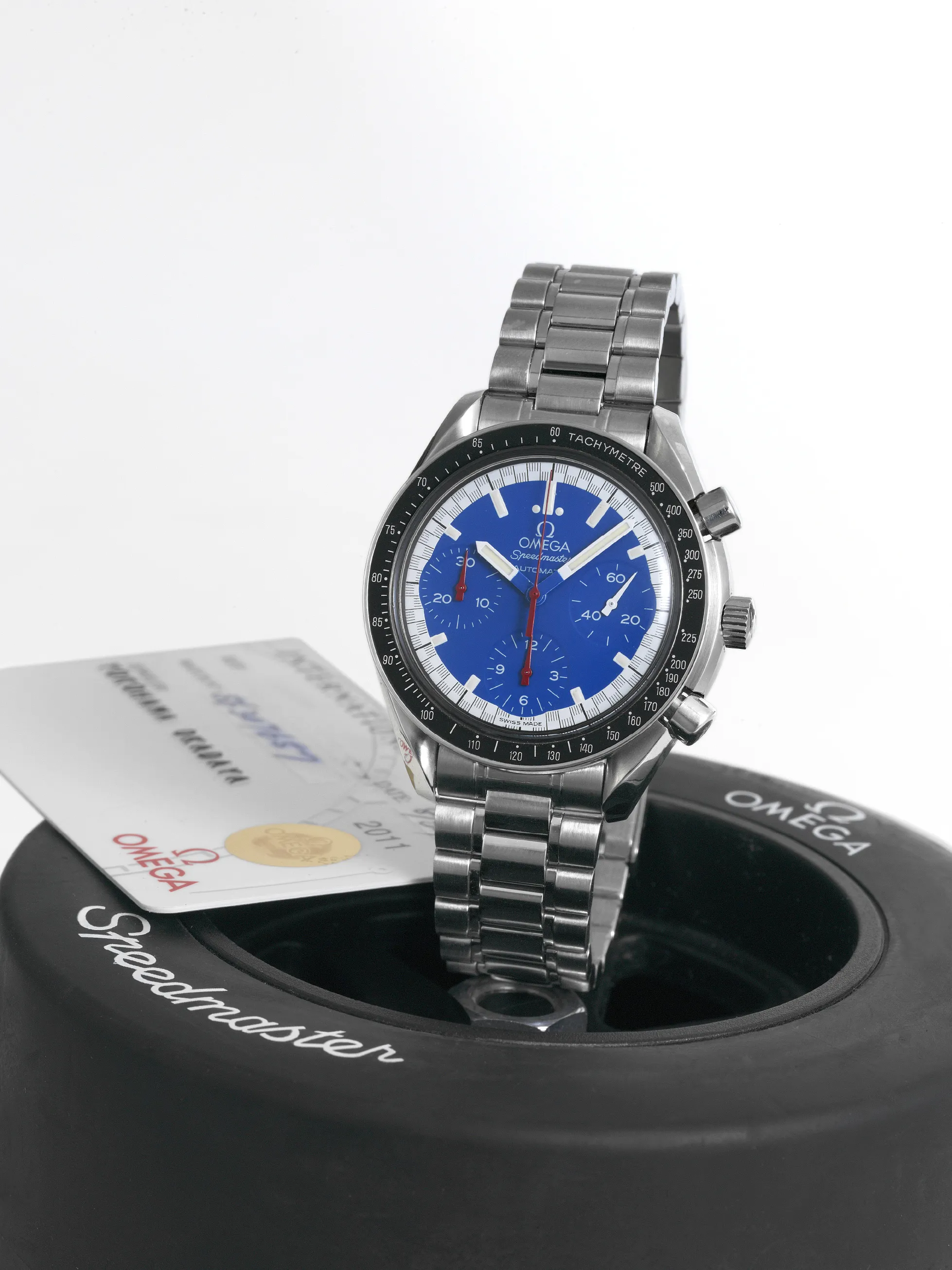 Omega Speedmaster Reduced 3510.81 39mm Stainless steel Blue