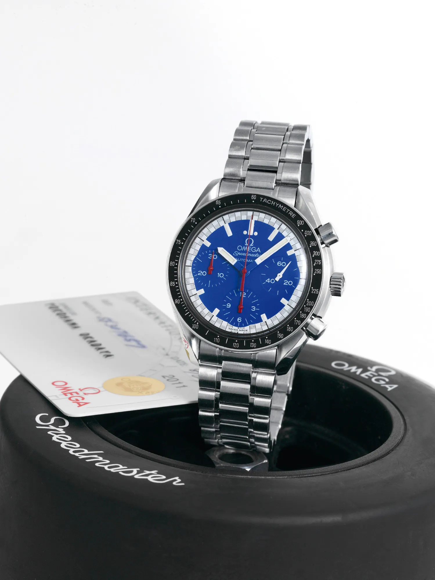 Omega Speedmaster Reduced 3510.81 39mm Stainless steel Blue