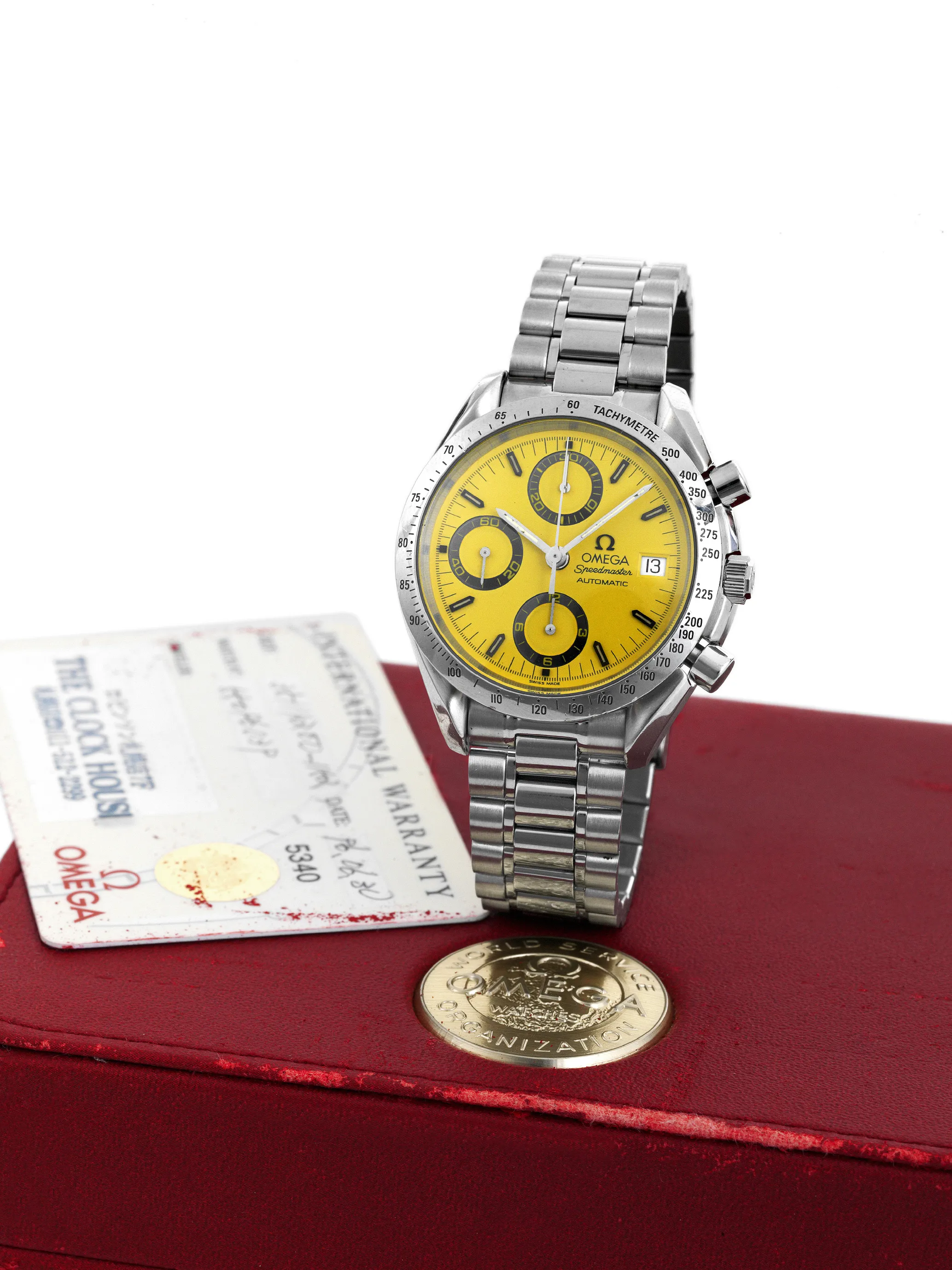 Omega Speedmaster 3511.12 39mm Stainless steel Yellow