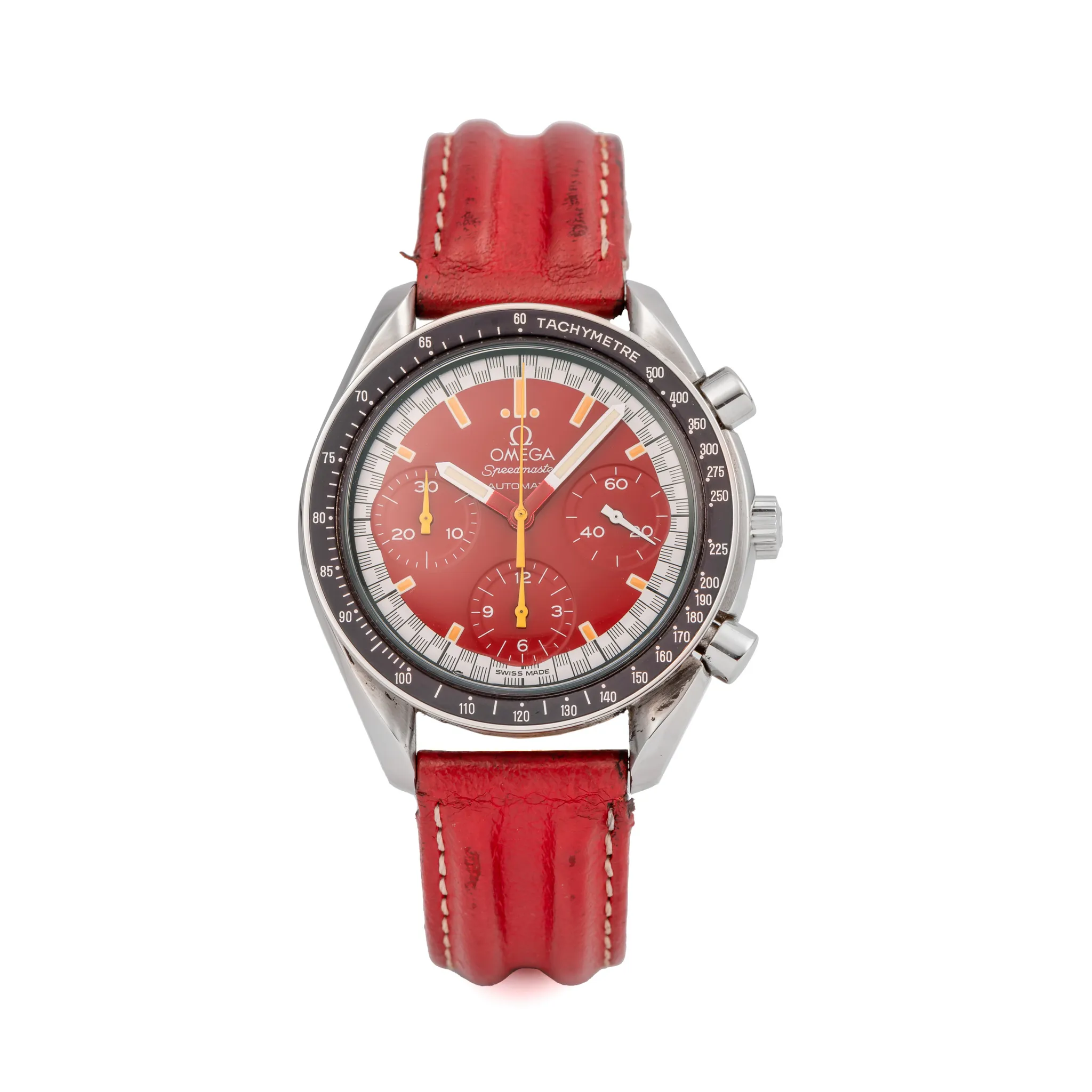 Omega Speedmaster Reduced 3810.61.41 37mm Stainless steel Red