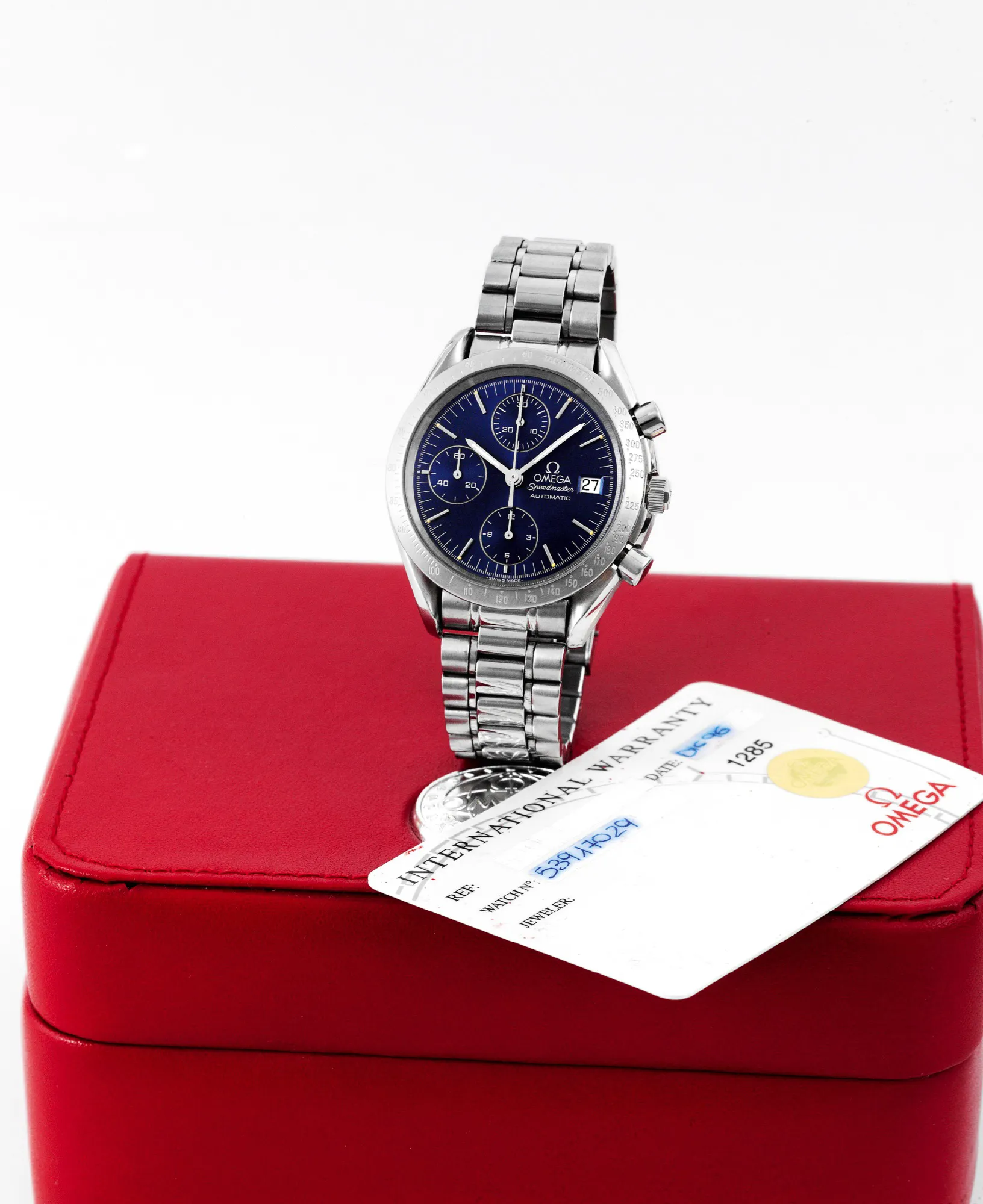 Omega Speedmaster 3811.50 39mm Stainless steel Blue