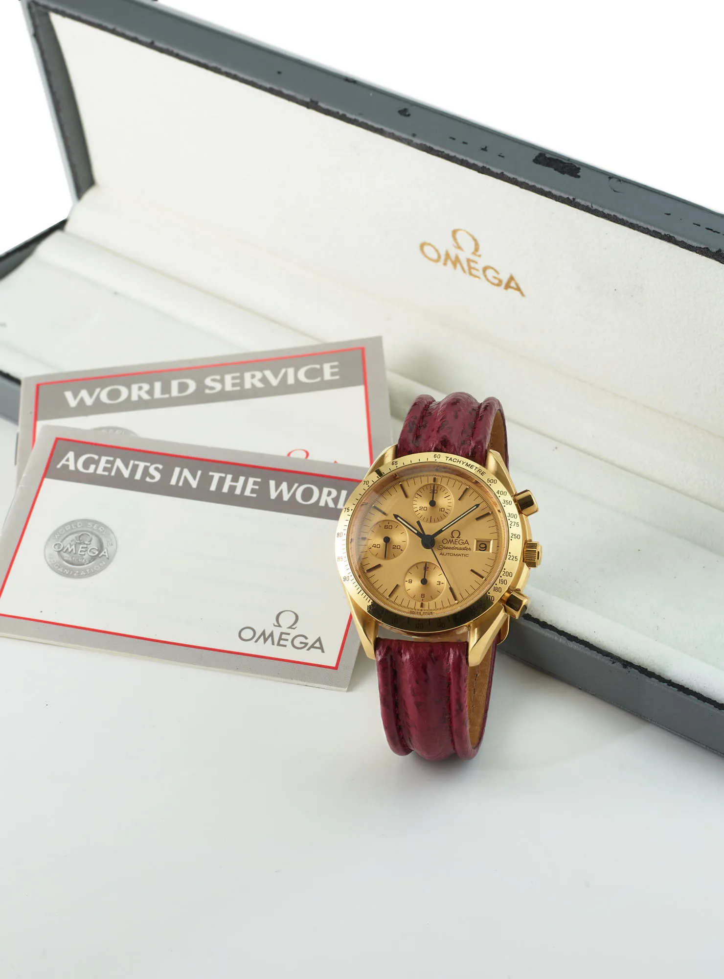 Omega Speedmaster BA 175.0043 39mm 18k gold Gilt 2