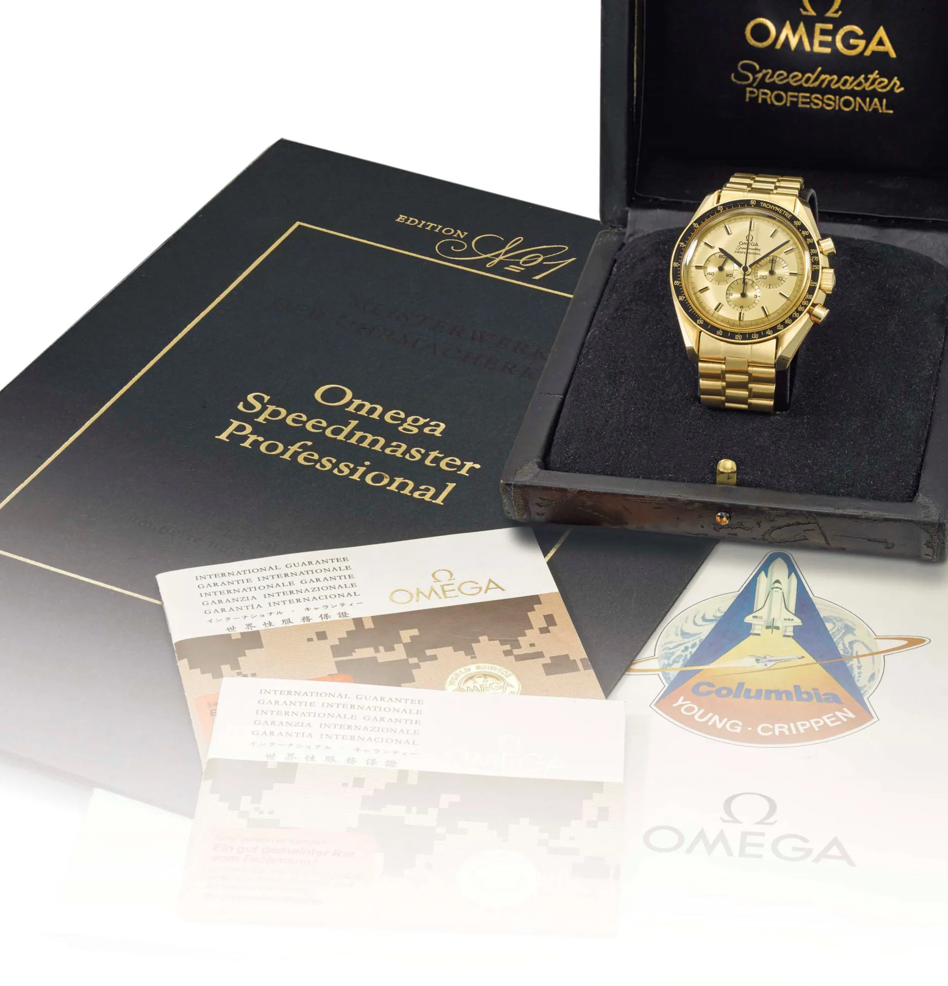 Omega Speedmaster Professional Moonwatch 345.0802 NO. A031 42mm Yellow gold Yellow gold