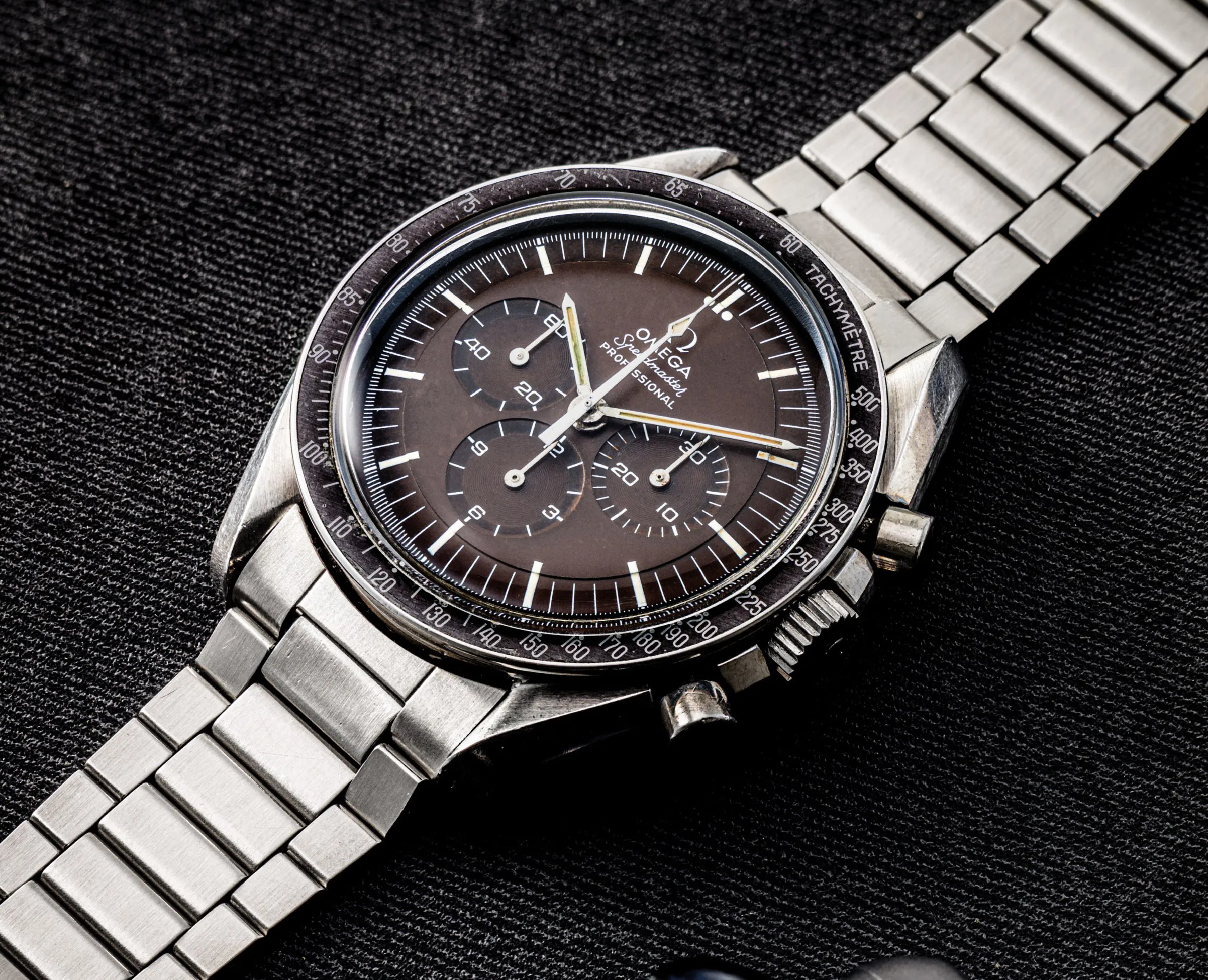 Omega Speedmaster Moonwatch ST 145.022 42mm Stainless steel Brown