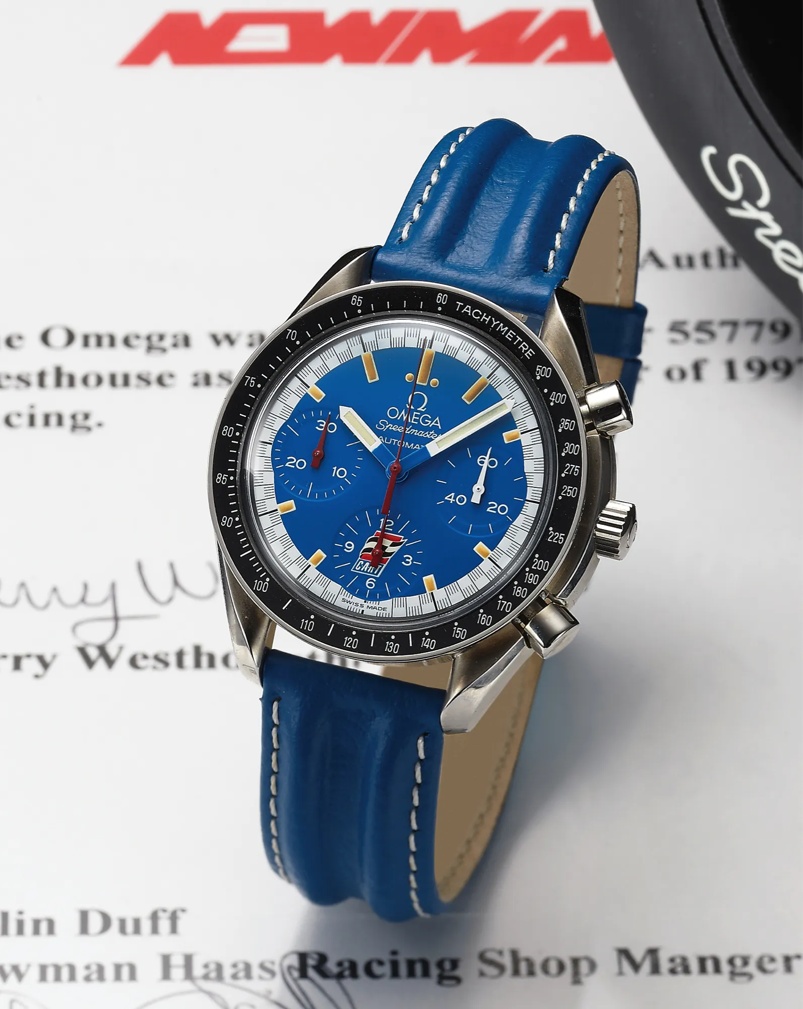 Omega Speedmaster ST 39mm Stainless steel Blue