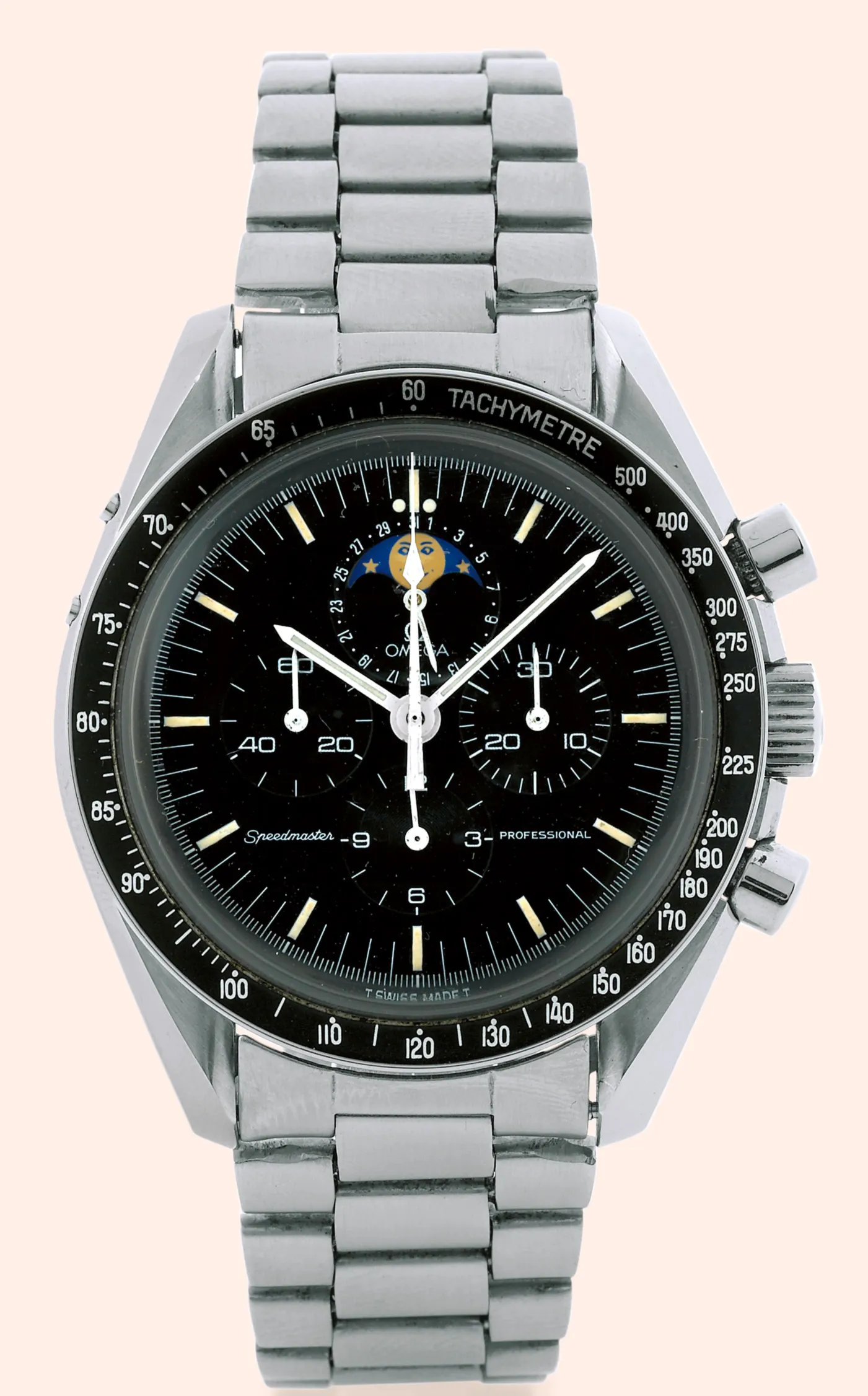 Omega Speedmaster 42mm Stainless steel Black