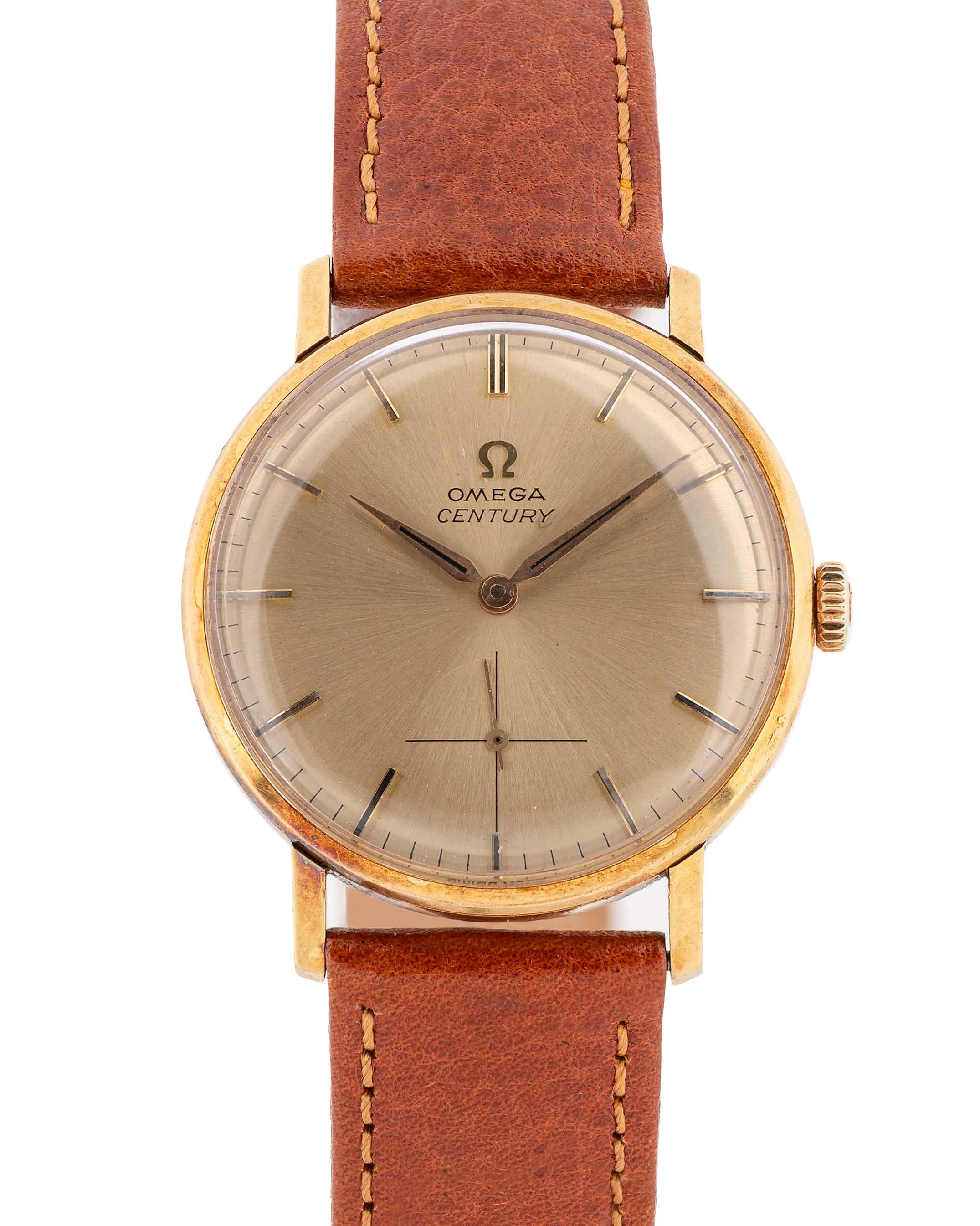 Omega 121.014 34mm Yellow gold Champagne