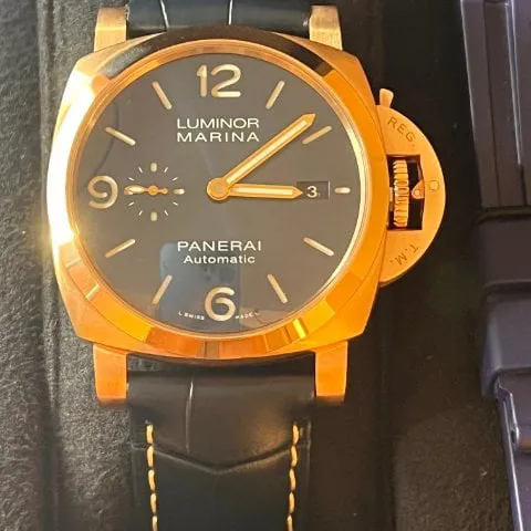 Panerai Luminor Marina PAM 01112 44mm Rose gold Blue