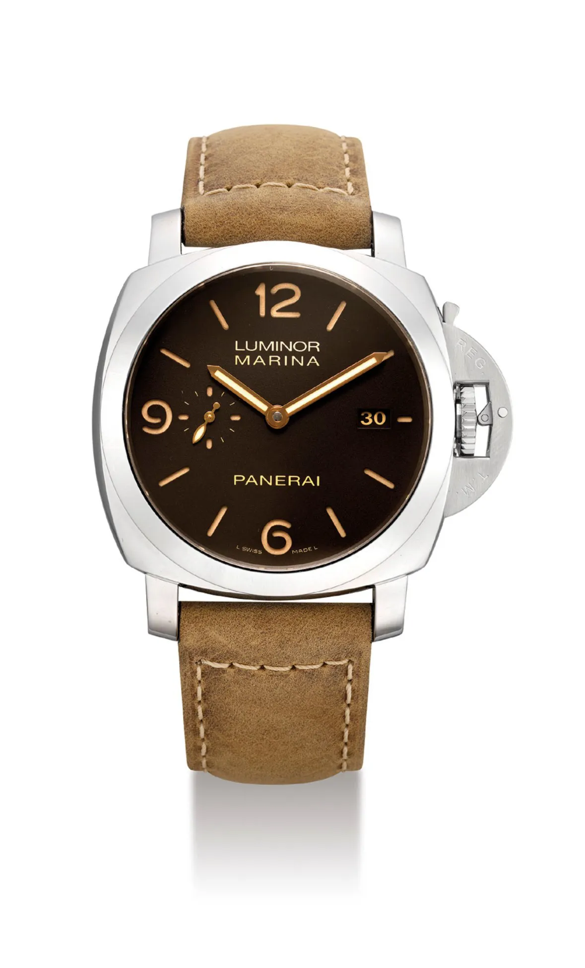 Panerai Luminor 1950 PAM00608 44mm Stainless steel Brown