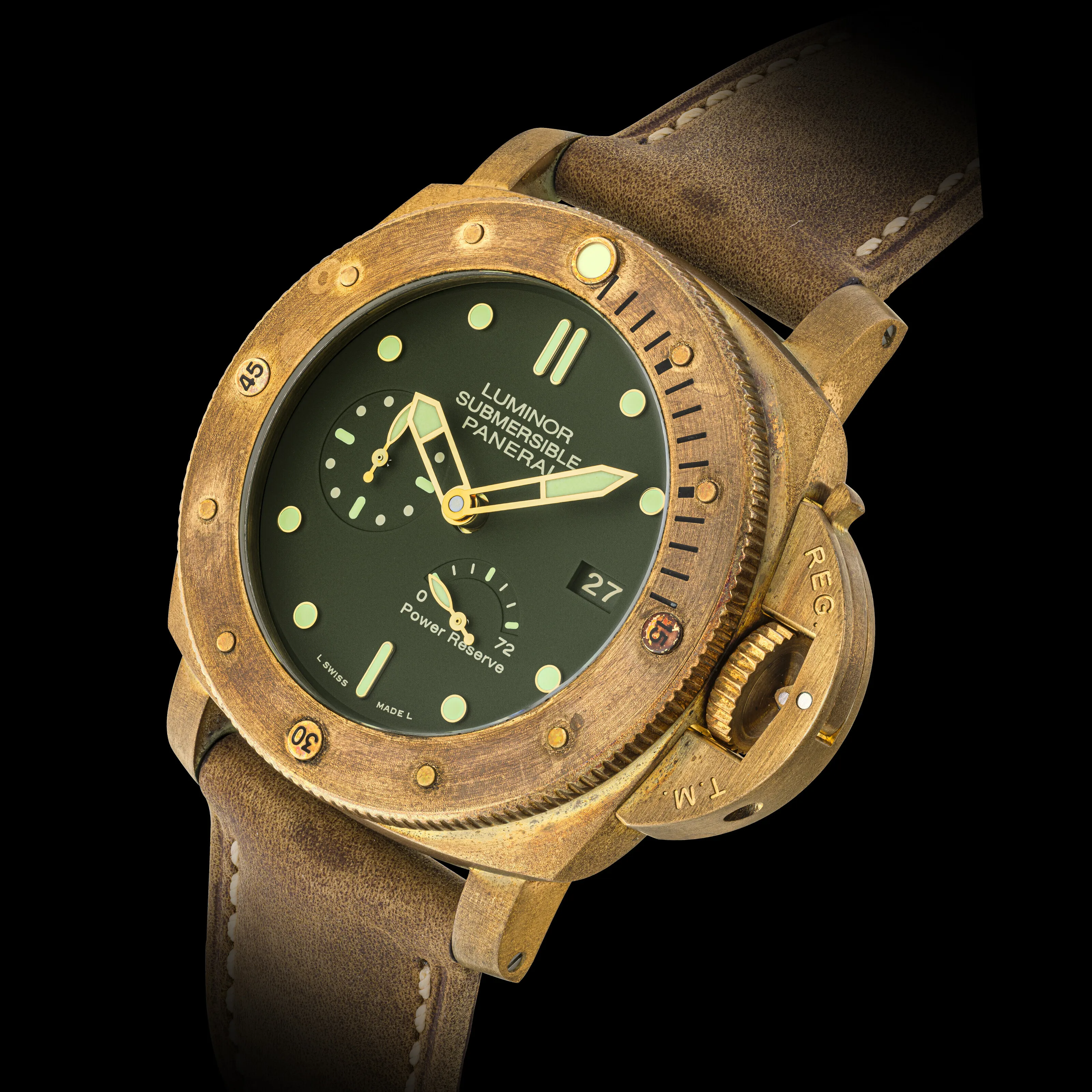 Panerai Submersible PAM 00507 47mm Bronze and Titanium Green