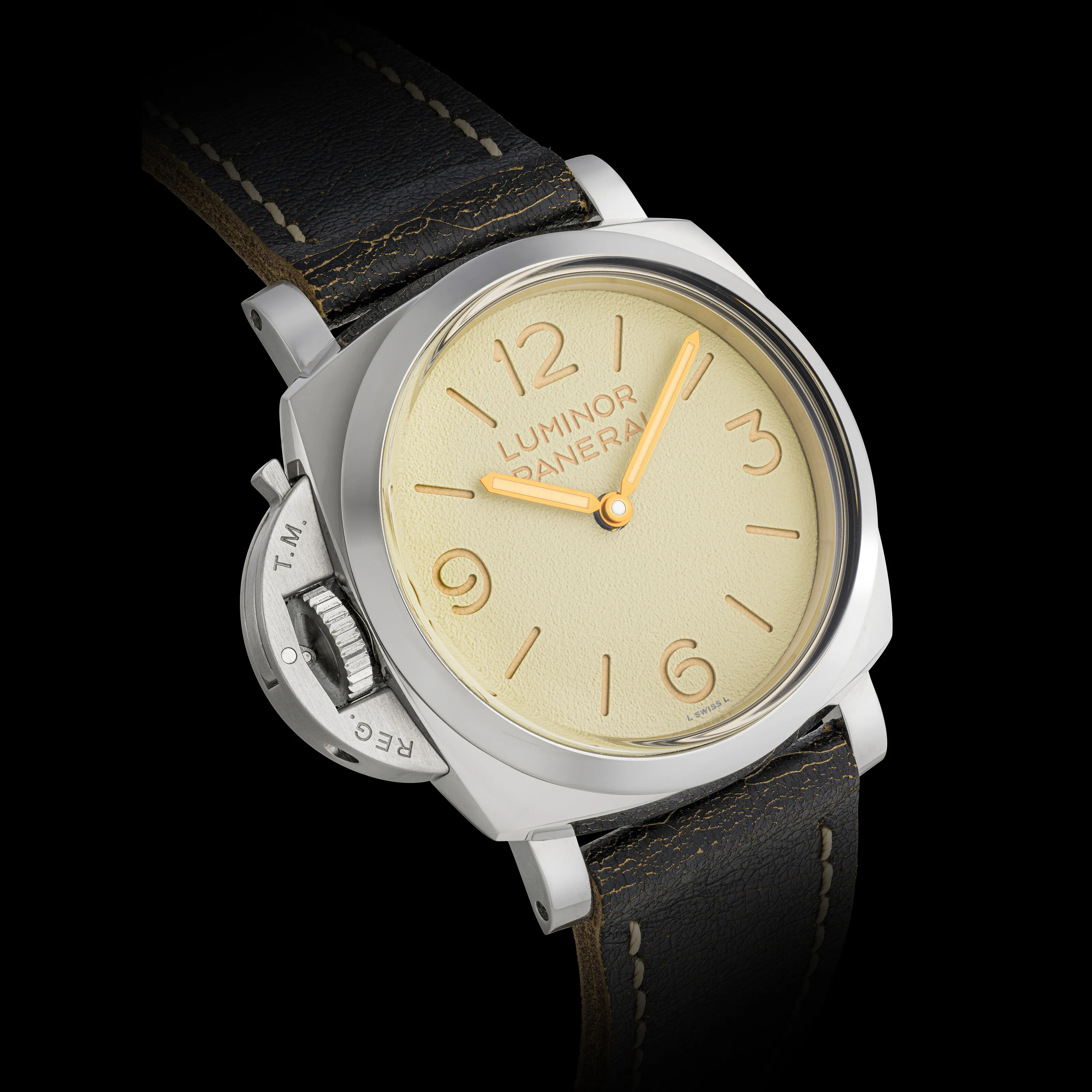 Panerai Luminor 1950 PAM01075 47mm Stainless steel Beige