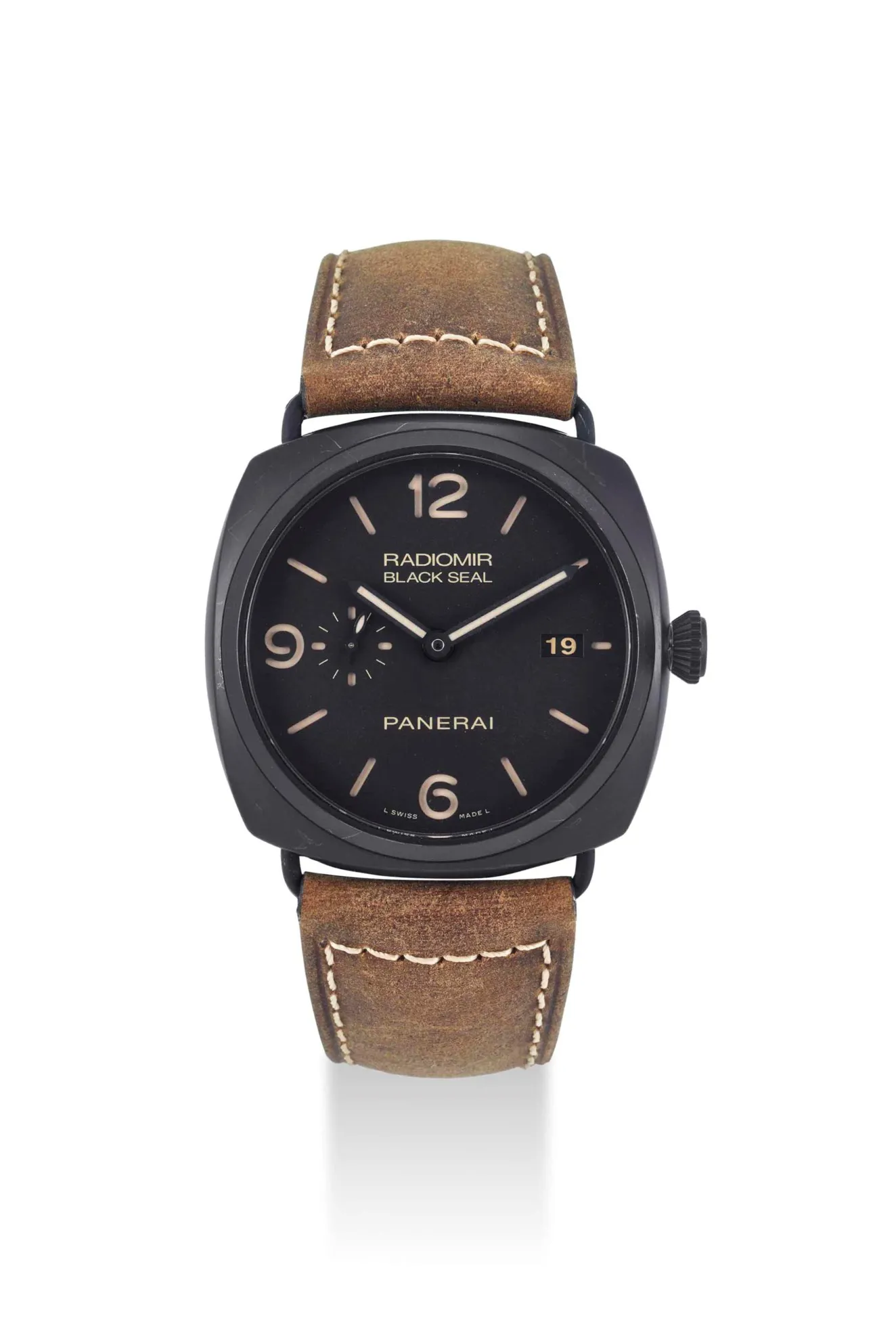 Panerai Radiomir Black Seal 3 Days Aut PAM 00505 45mm Carbon fiber Brown