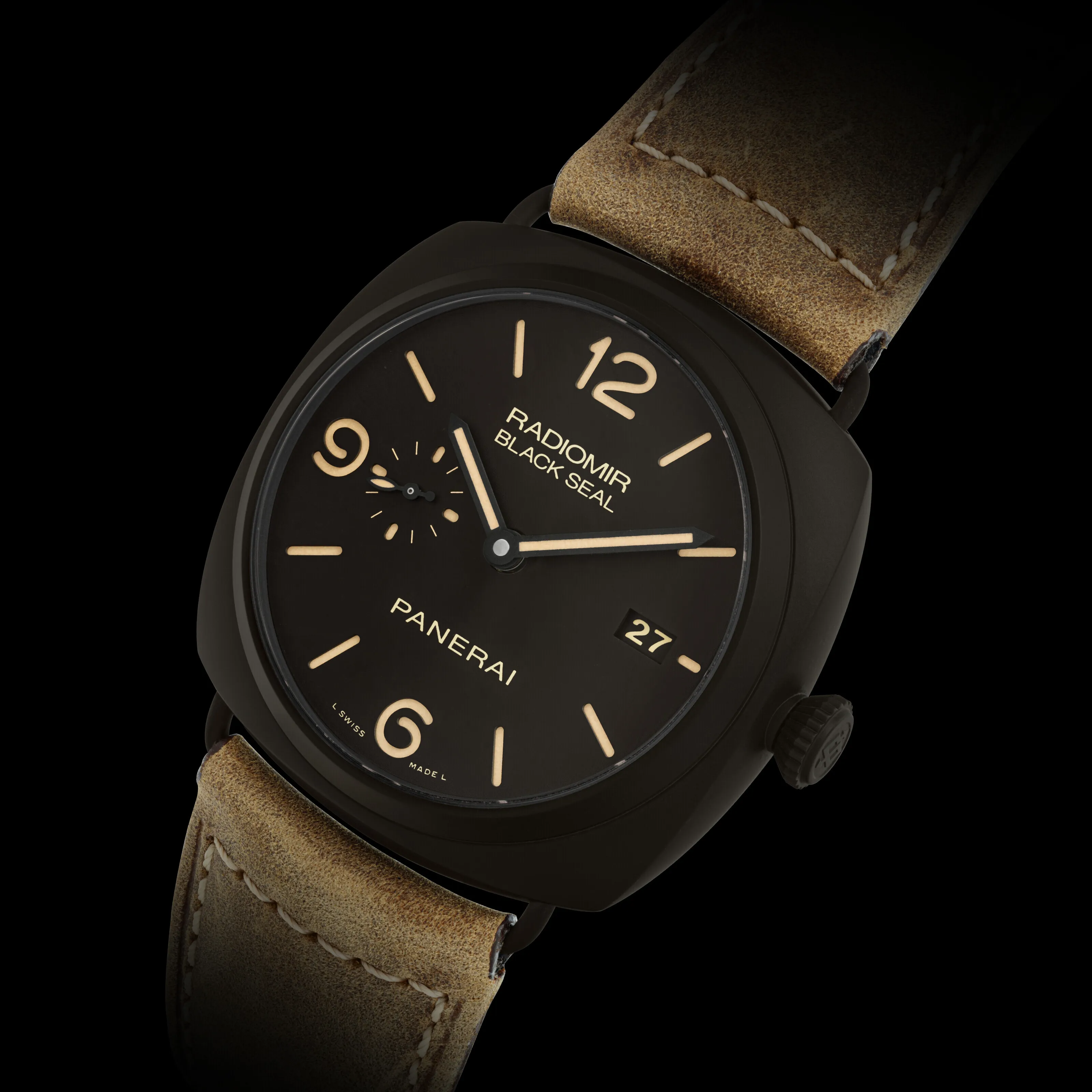 Panerai Radiomir Black Seal 3 Days Aut PAM 00505 45mm Ceramic Brown