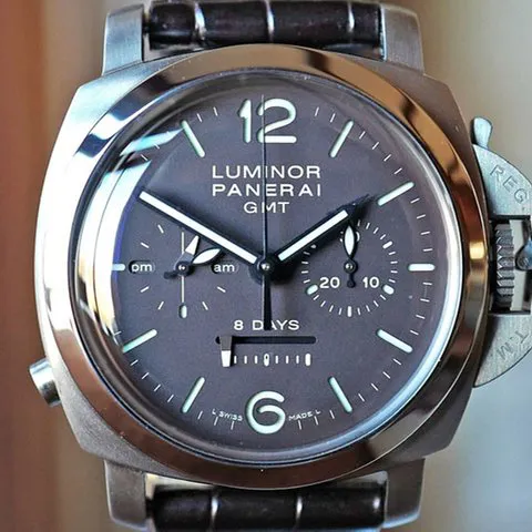 Panerai Luminor 1950 8 Days Chrono Mon PAM311 44mm Titanium Brown