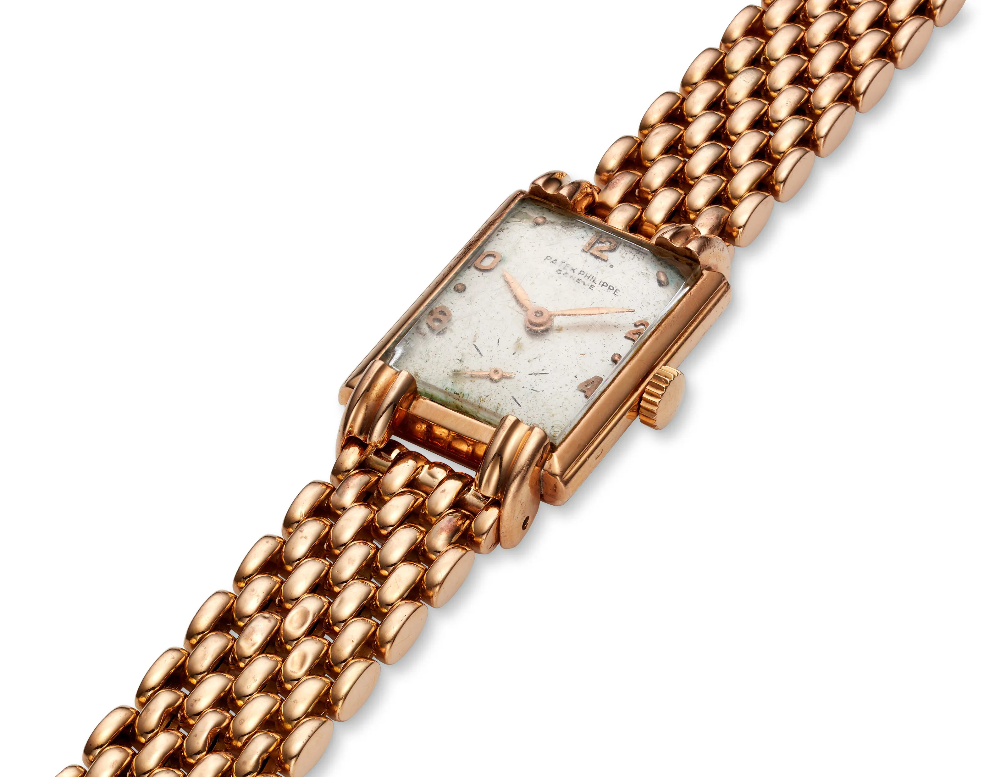 Patek Philippe 1480 30mm Rose gold Silver 1