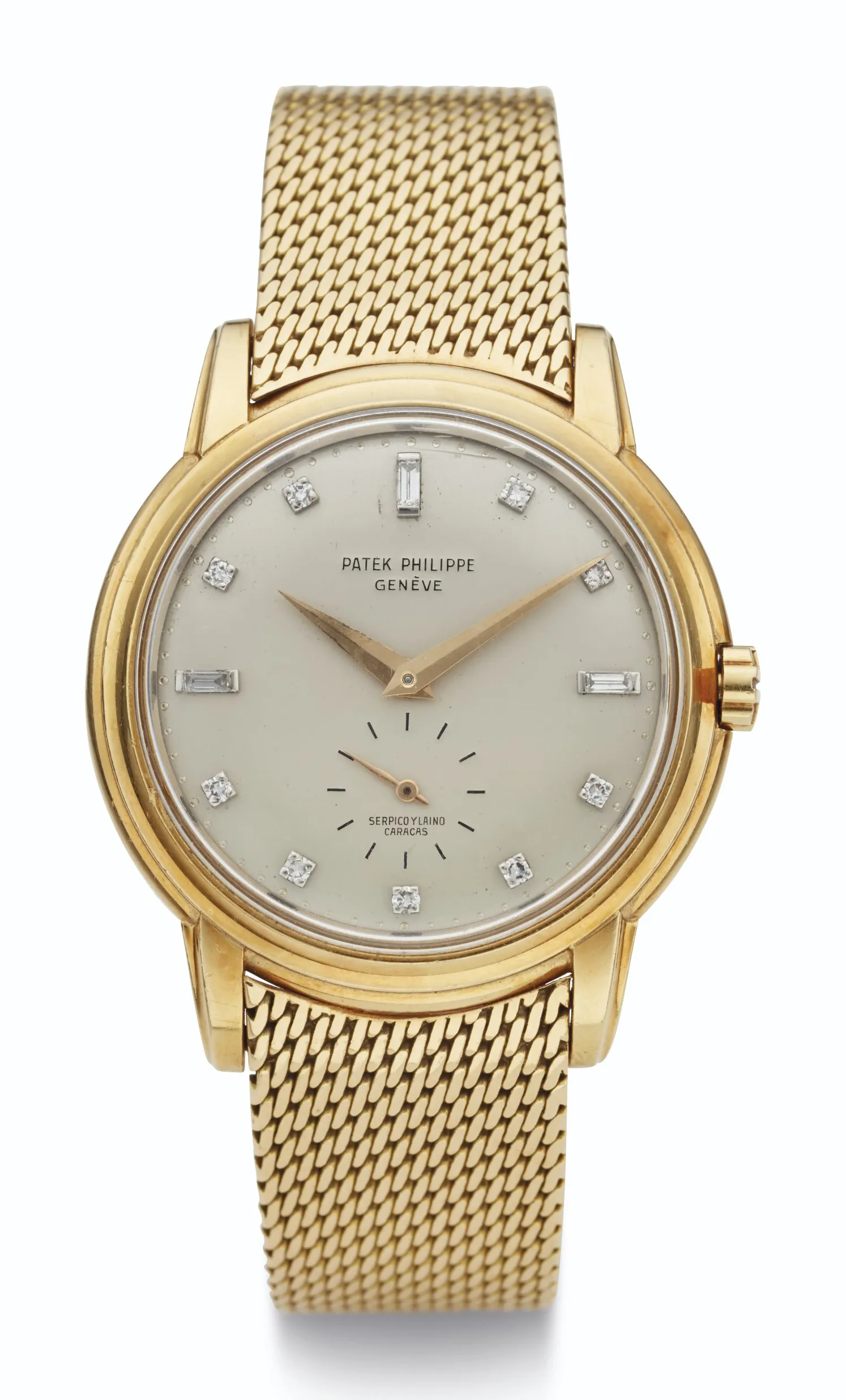 Patek Philippe 2551 18mm Yellow gold Silvered