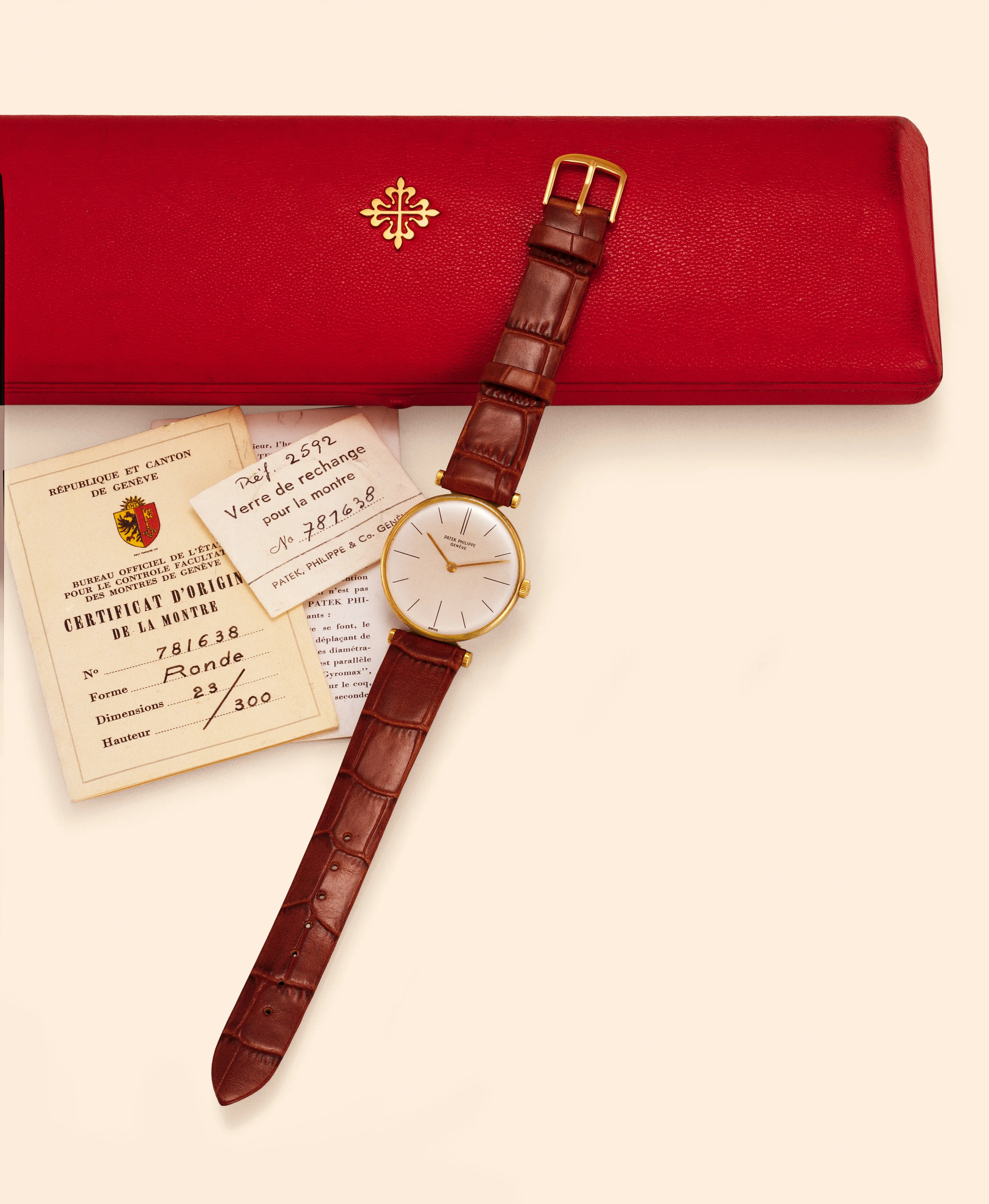 Patek Philippe 2592 33mm Yellow gold Silver