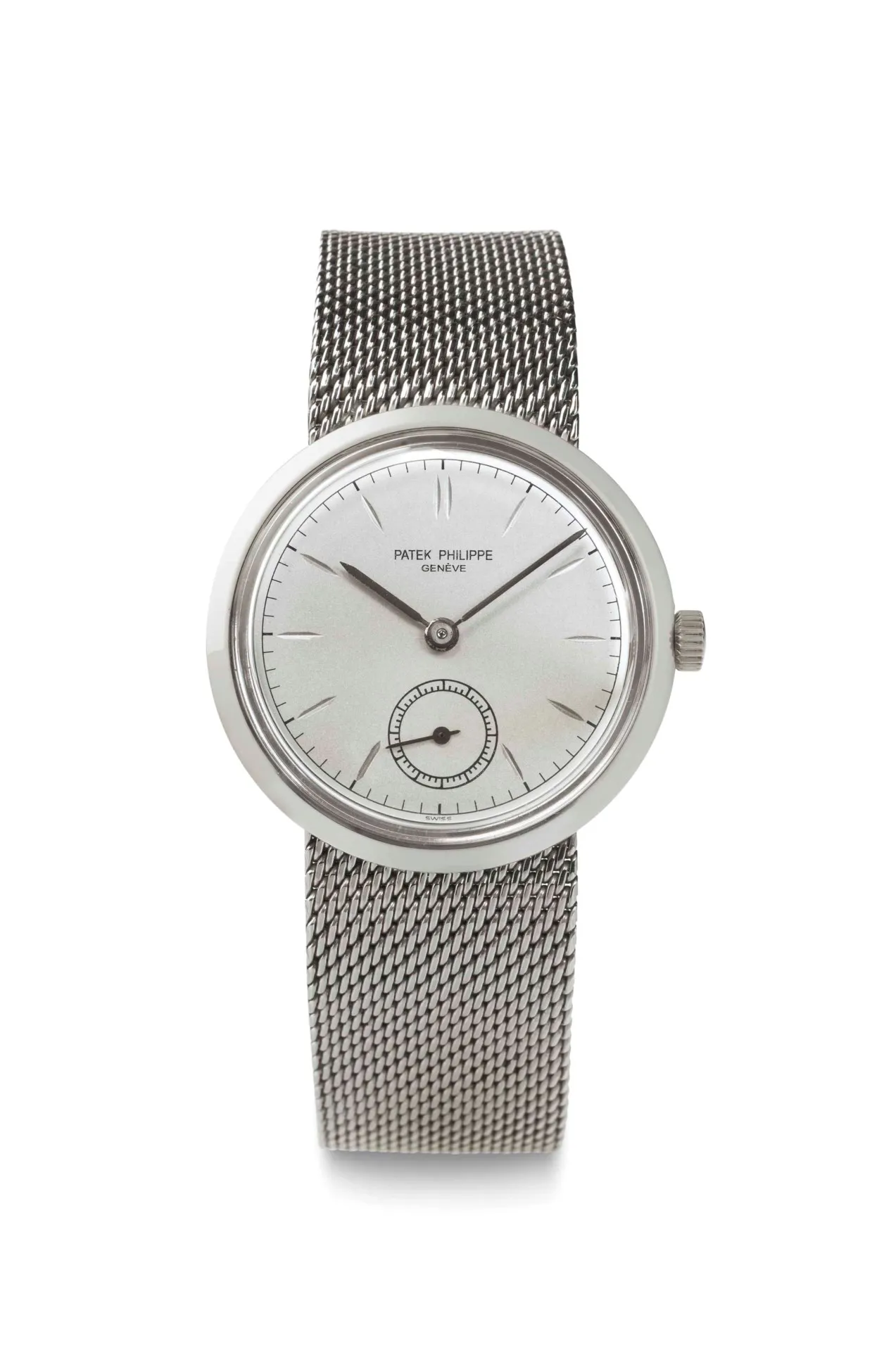 Patek Philippe 3418 34mm Stainless steel Silvered matte