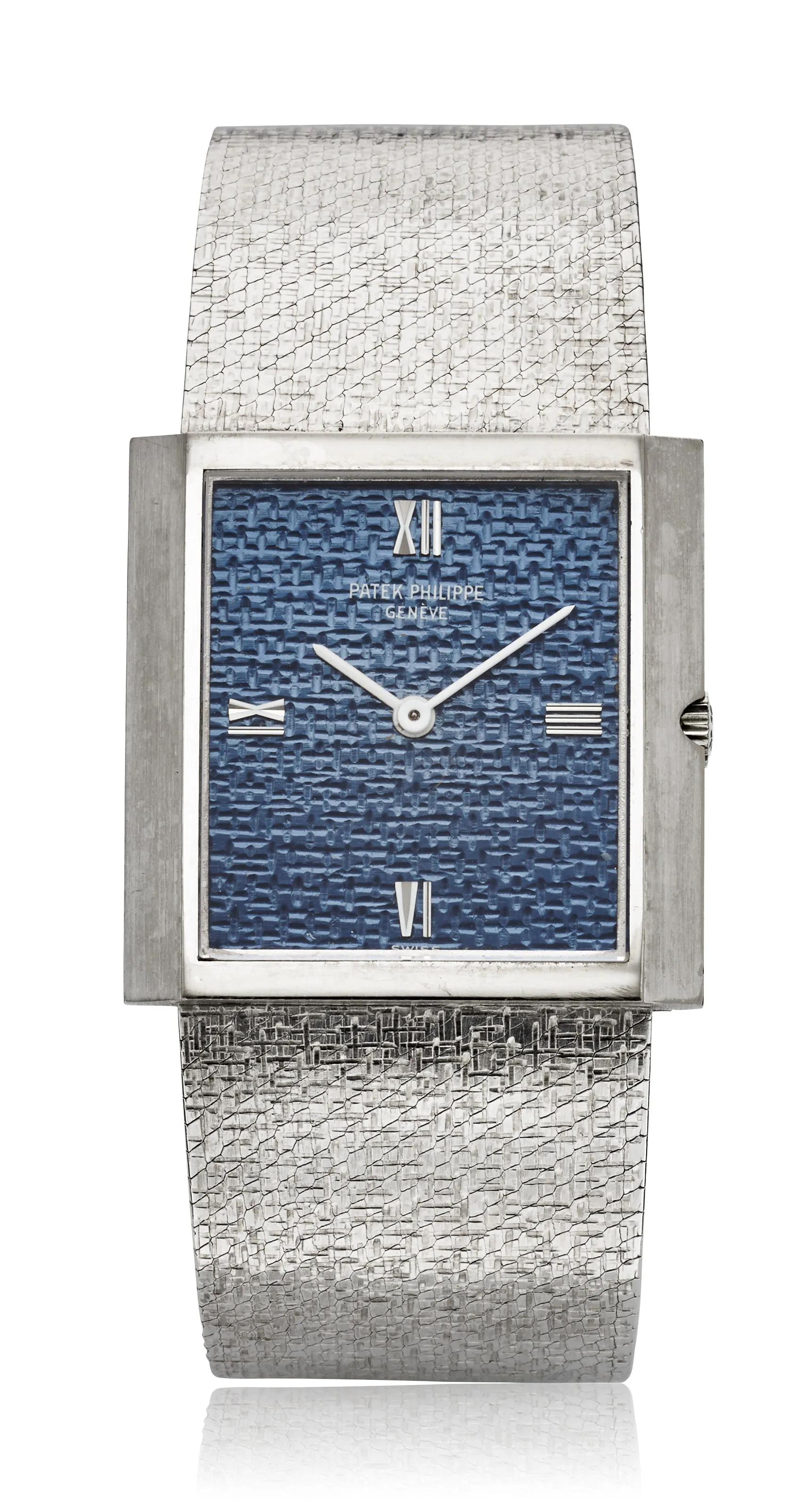 Patek Philippe 3491/3 26mm White gold Blue guilloché