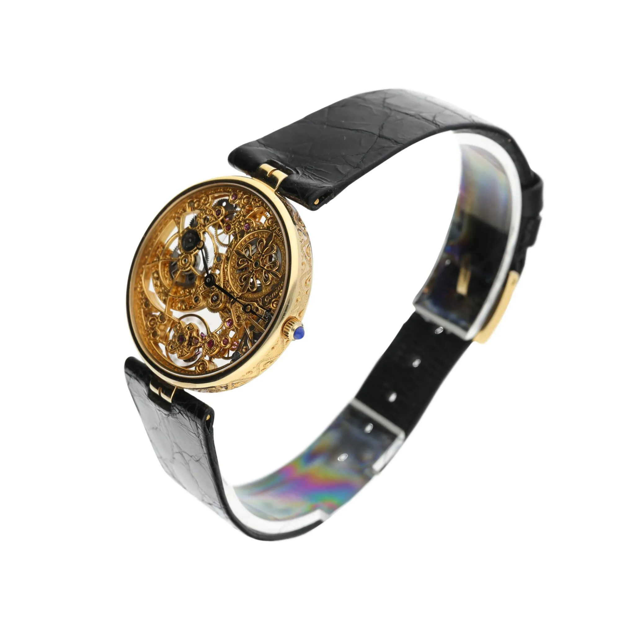 Patek Philippe Calatrava 3878 31mm Yellow gold Skeletonized 4