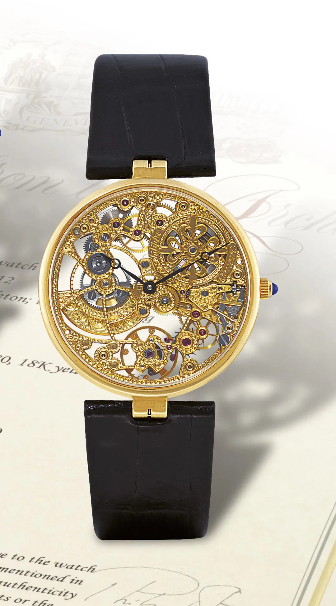 Patek Philippe Calatrava 3878 31mm Yellow gold Skeletonised