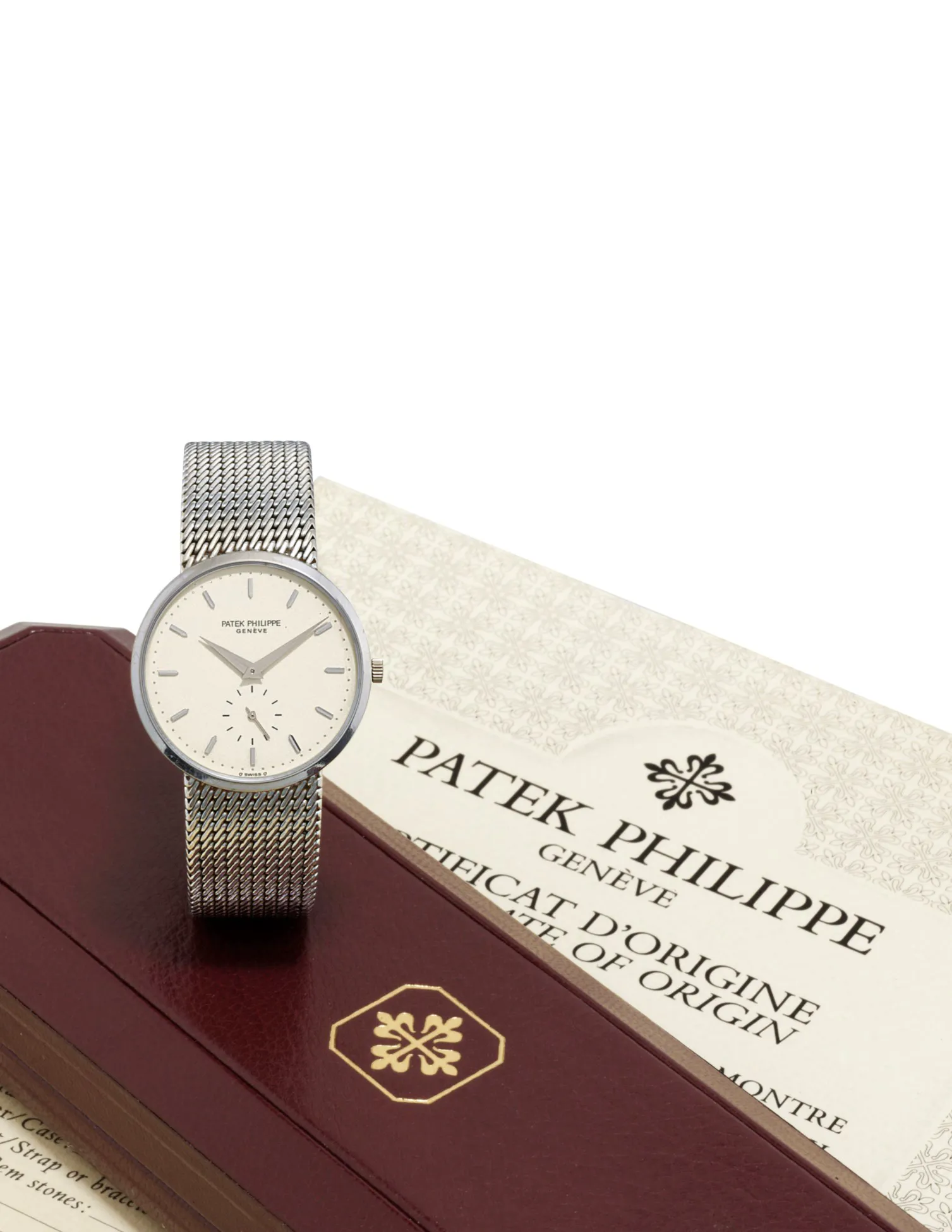 Patek Philippe 3893/5 33mm White gold Ivory