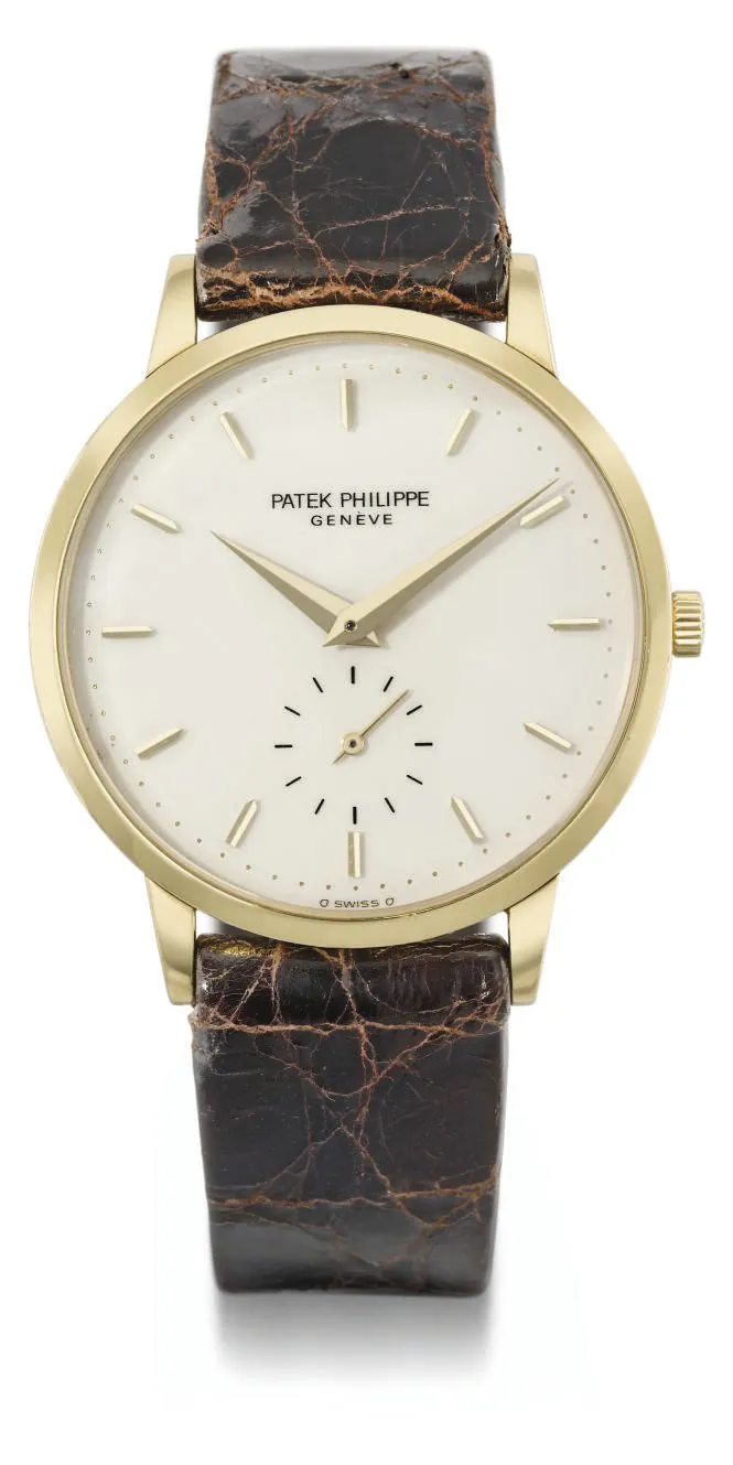 Patek Philippe Calatrava 3893 33mm Yellow gold White