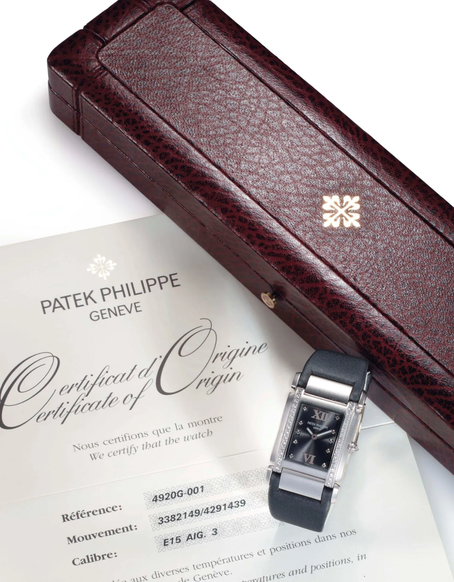 Patek Philippe 4920G 25mm White gold and Diamond Slate grey