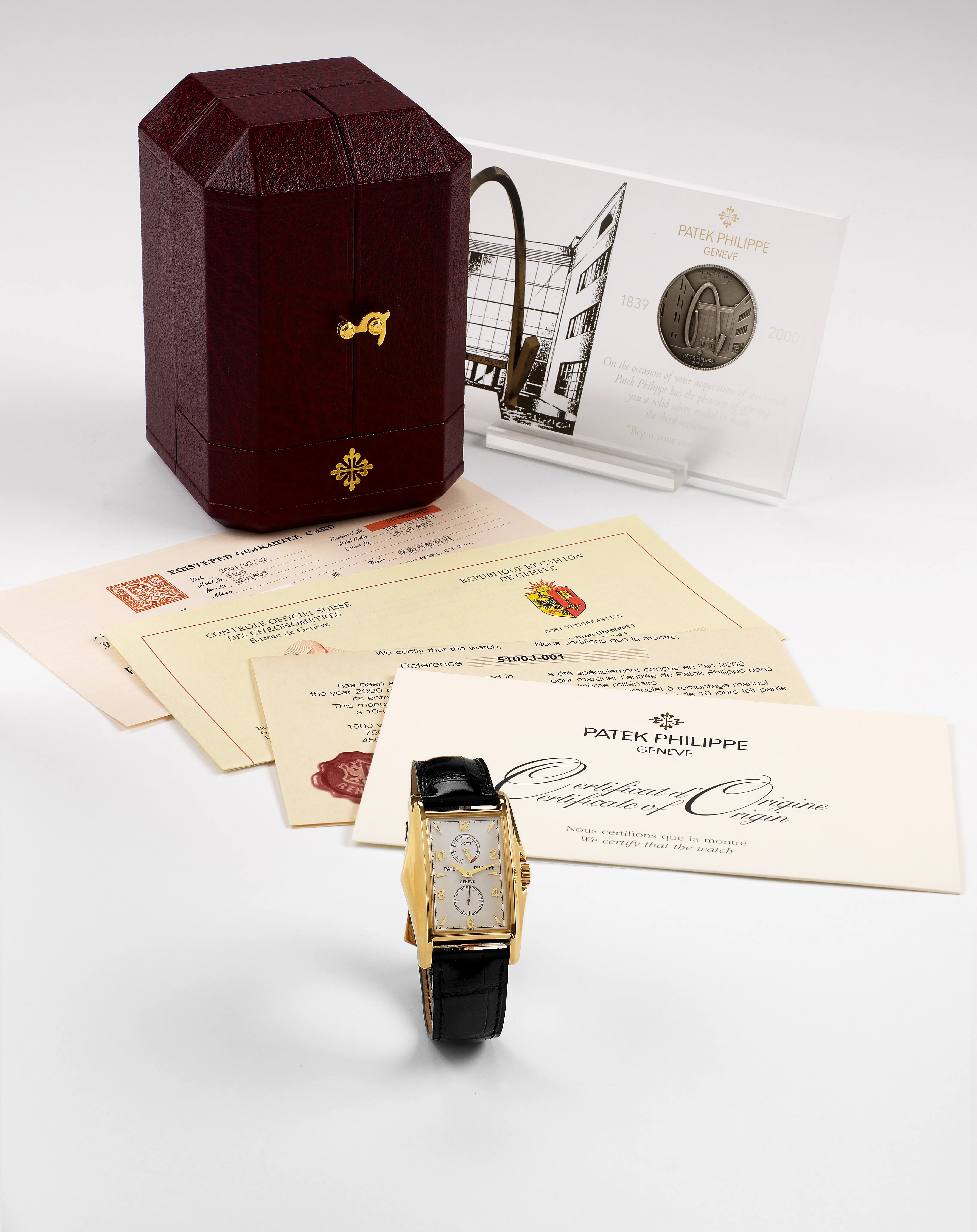 Patek Philippe 5100J 34mm Yellow gold Silver