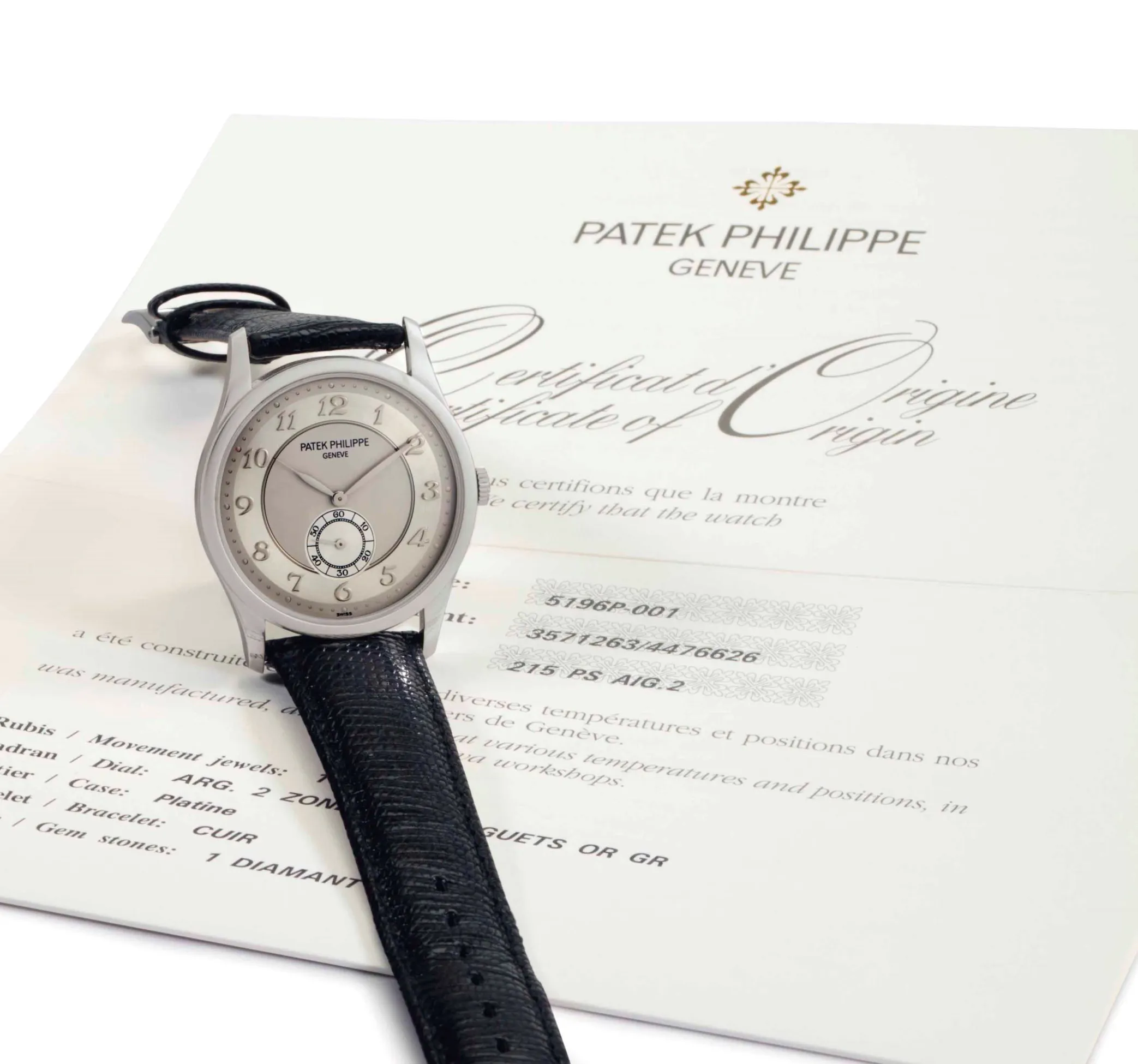 Patek Philippe 5196P 37mm Platinum Silvered