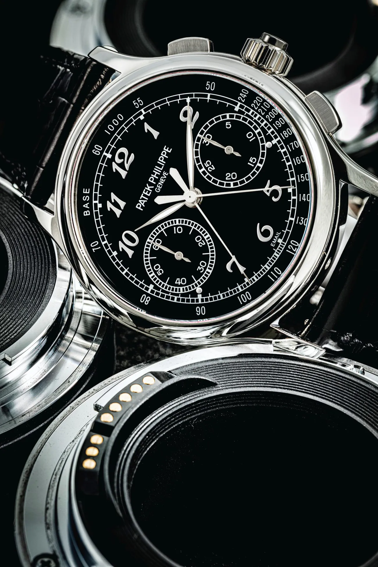 Patek Philippe Split-Seconds Chronograph 5370P 41mm Platinum Black Enamel