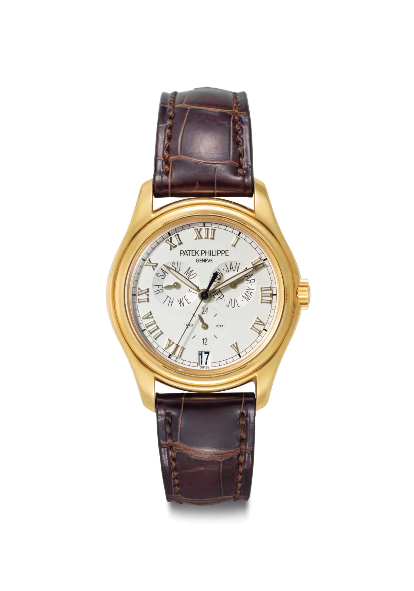 Patek Philippe Annual Calendar 5035J 37mm Yellow gold Silver