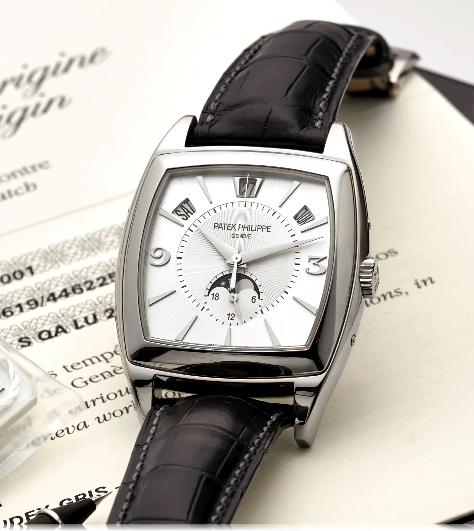 Patek Philippe Gondolo 5135G 38mm White gold Silver