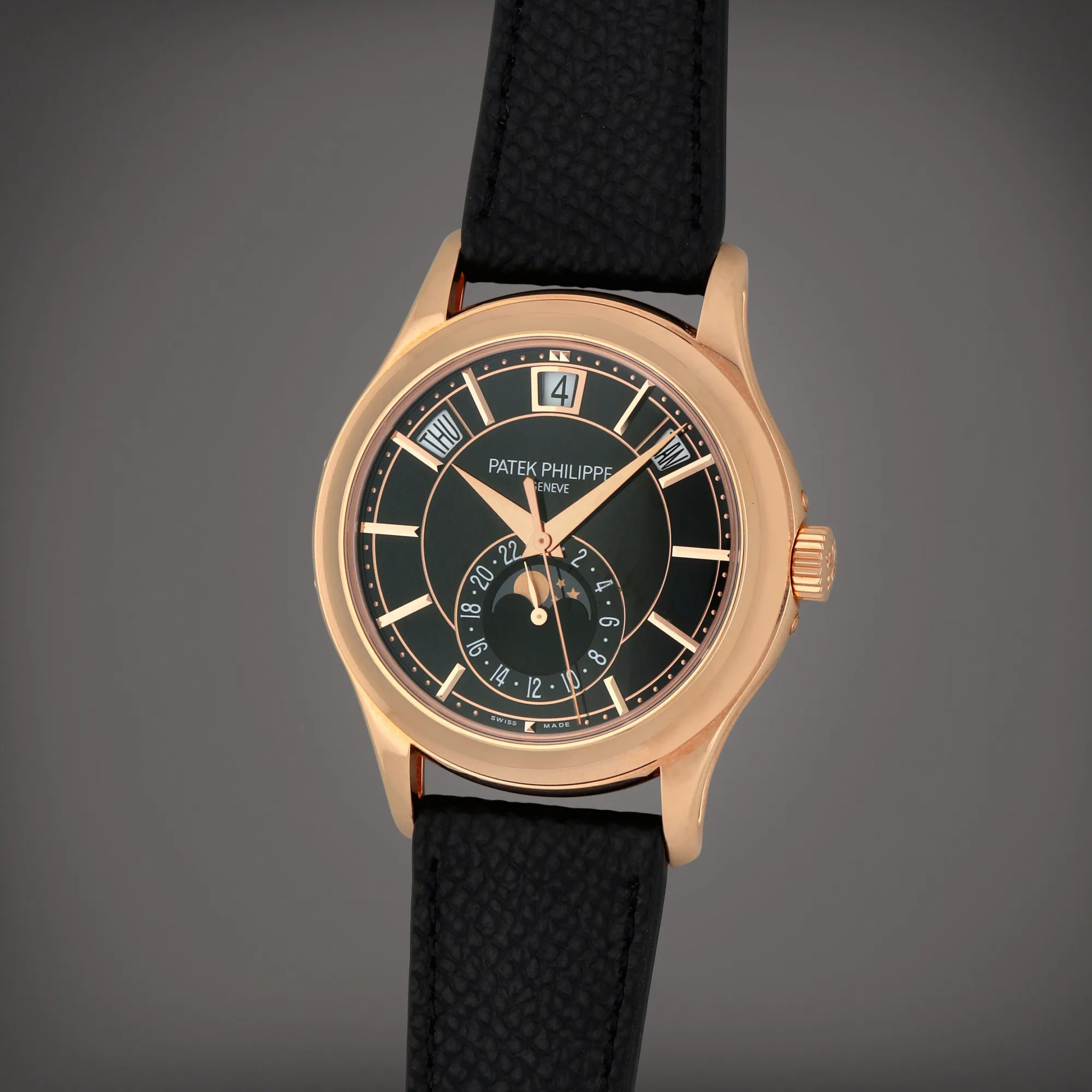 Patek Philippe Annual Calendar 5205 39mm Rose gold Black