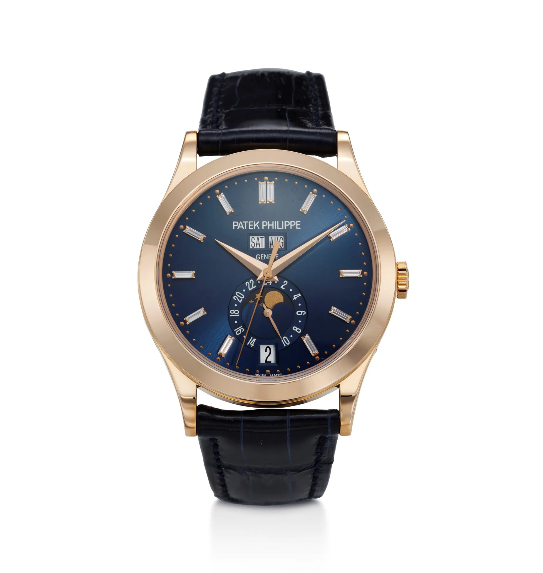 Patek Philippe Annual Calendar 5396 38.5mm Rose gold Blue