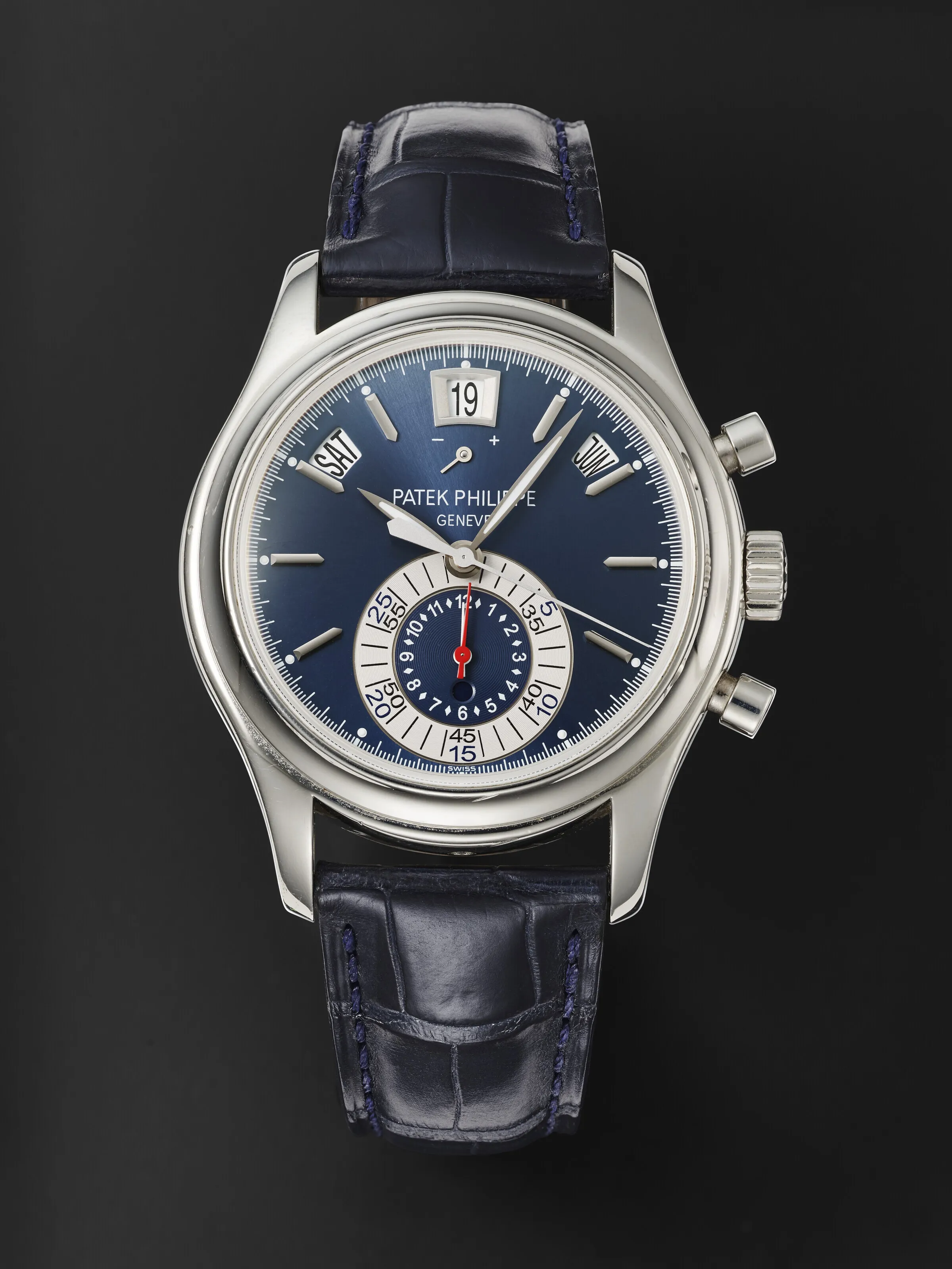 Patek Philippe Annual Calendar Chronograph 5960P 40mm Platinum Blue