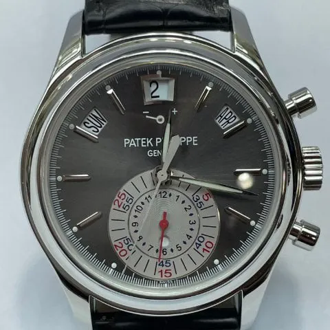 Patek Philippe Annual Calendar Chronograph 5960P-001 40.5mm Platinum Gray