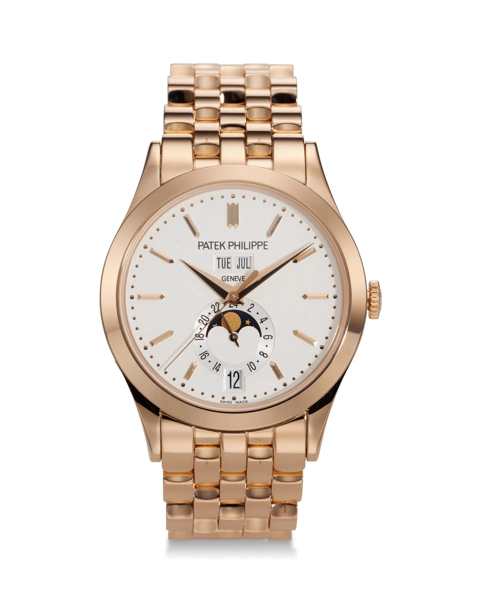 Patek Philippe Annual Calendar 5396/1R-010 38.5mm Rose gold Silver