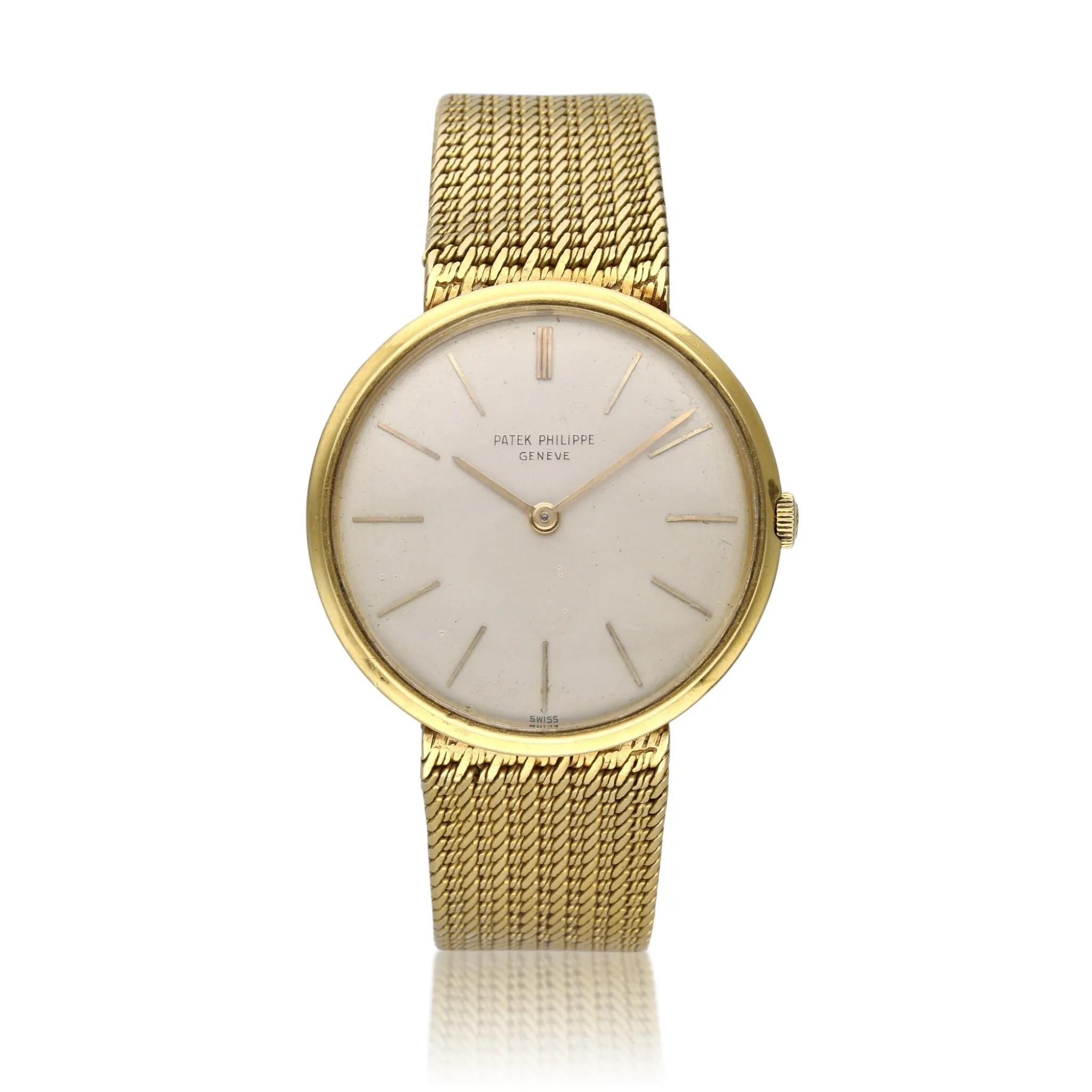 Patek Philippe Calatrava 2591 34mm Yellow gold Silver