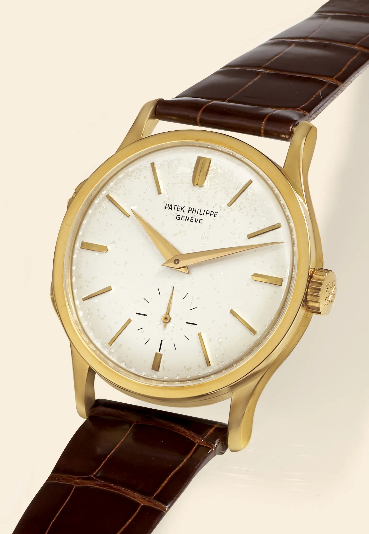 Patek Philippe Calatrava 2597 35mm Yellow gold Silver