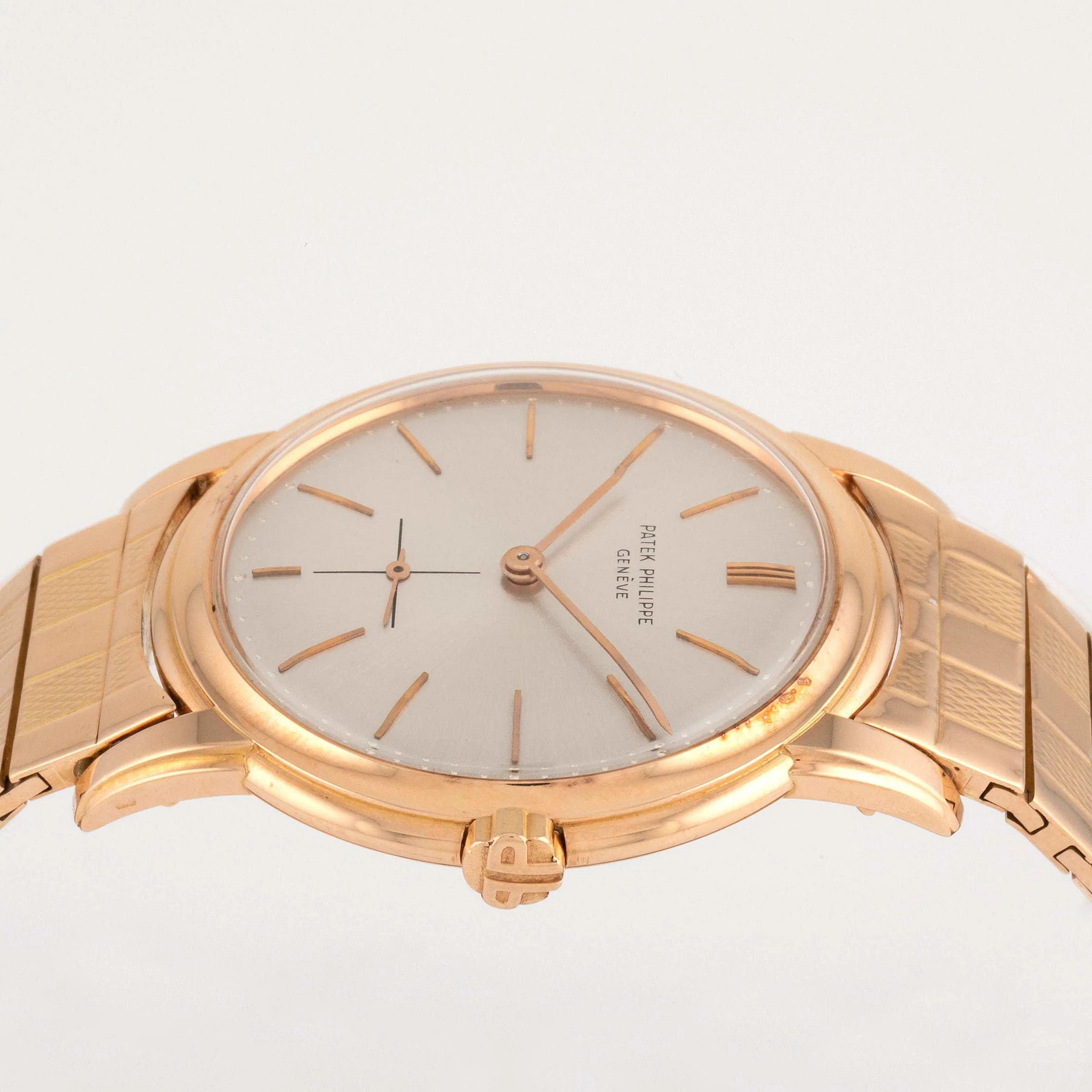 Patek Philippe Calatrava 3433 35.5mm Rose gold Silver 3