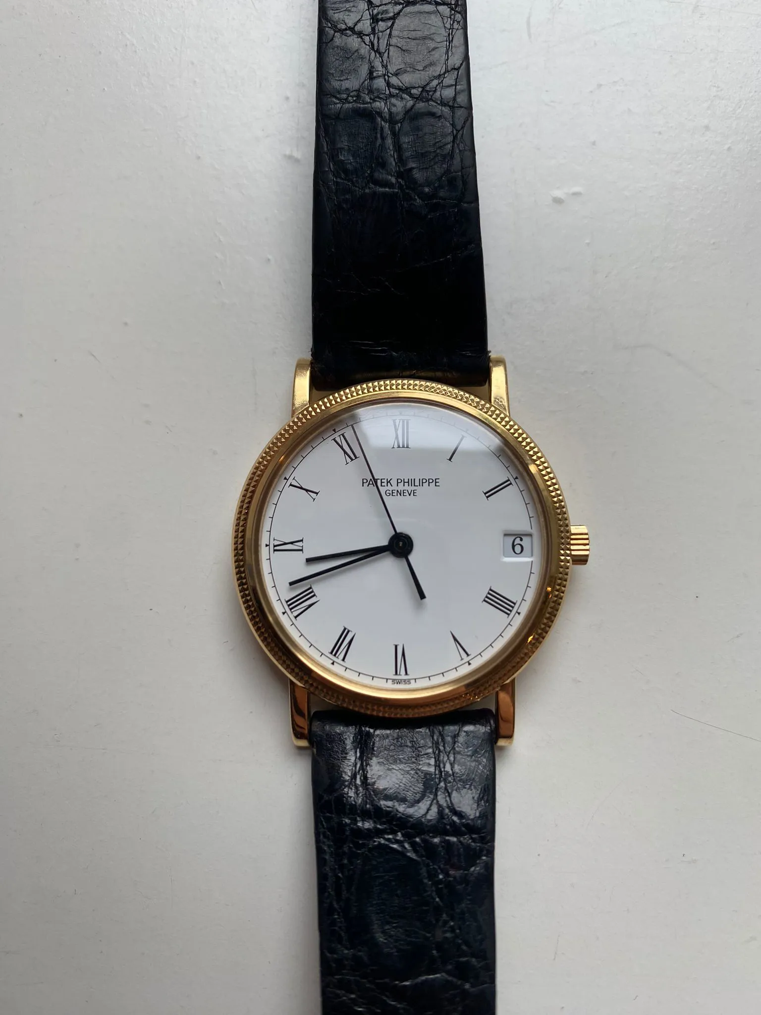 Patek Philippe Calatrava 3802/200 33mm Yellow gold White 2