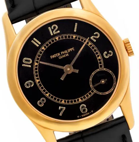 Patek Philippe Calatrava 5000j 33mm Yellow gold Black