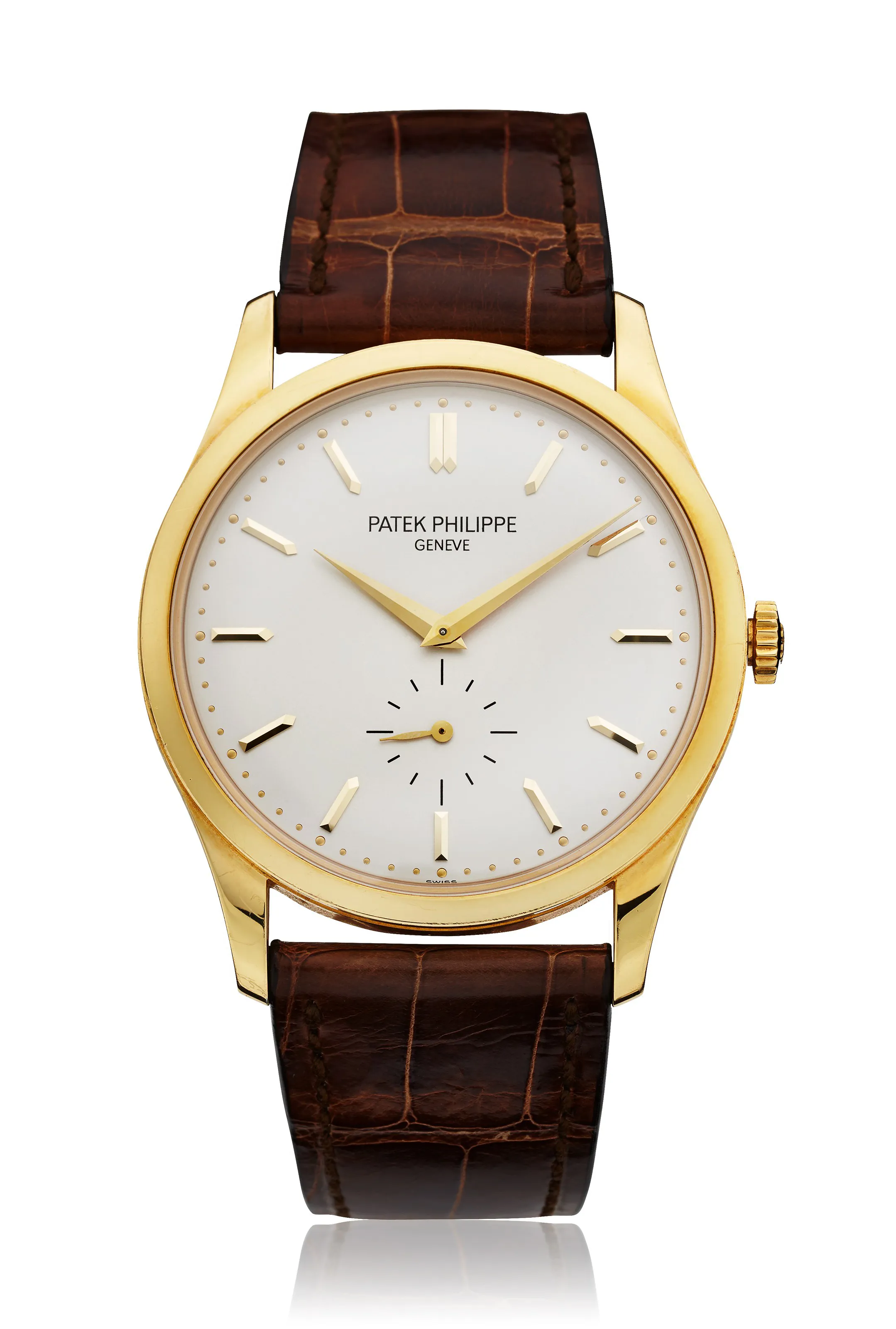 Patek Philippe Calatrava 5196j 37mm Yellow gold Silvered