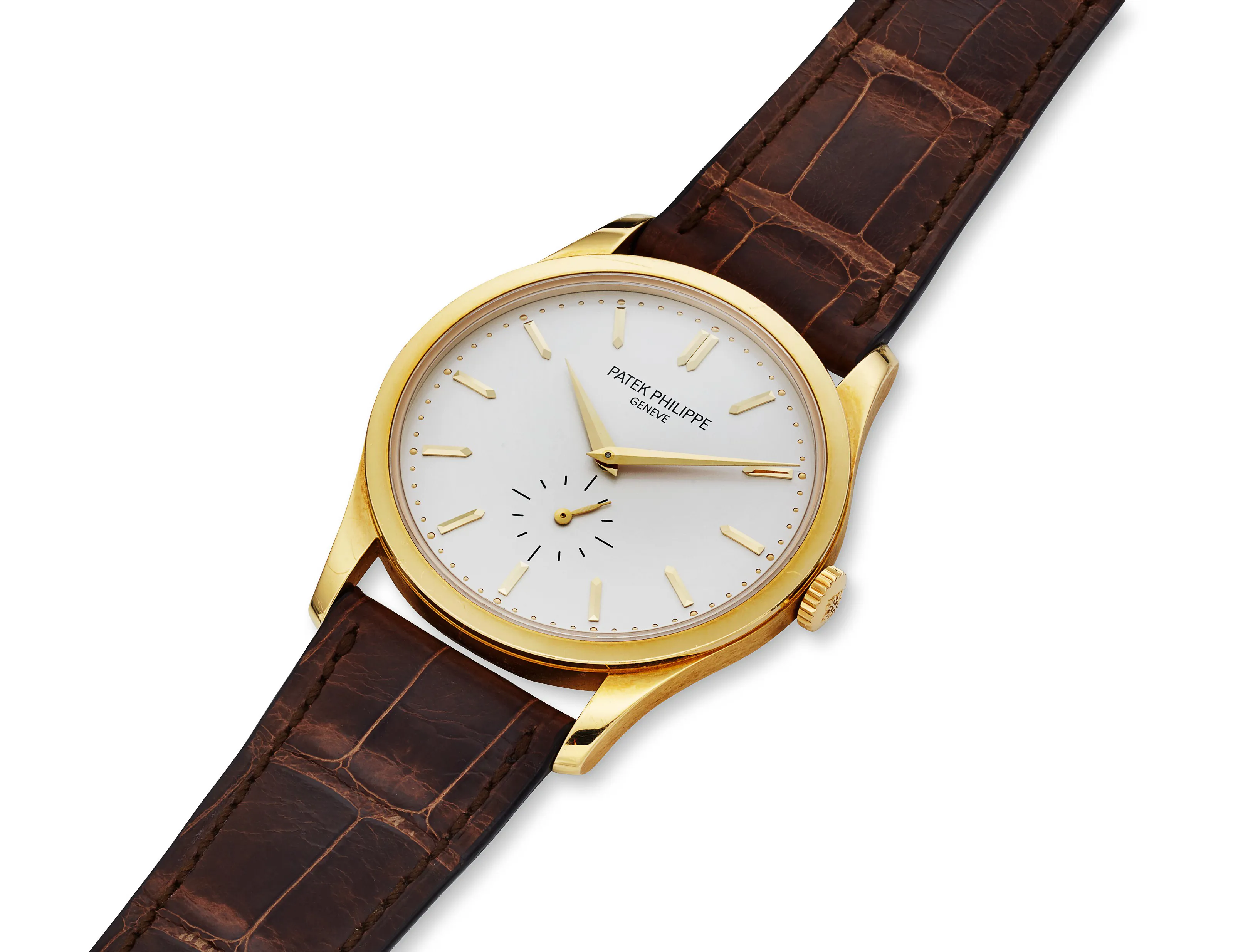 Patek Philippe Calatrava 5196j 37mm Yellow gold Silvered 1