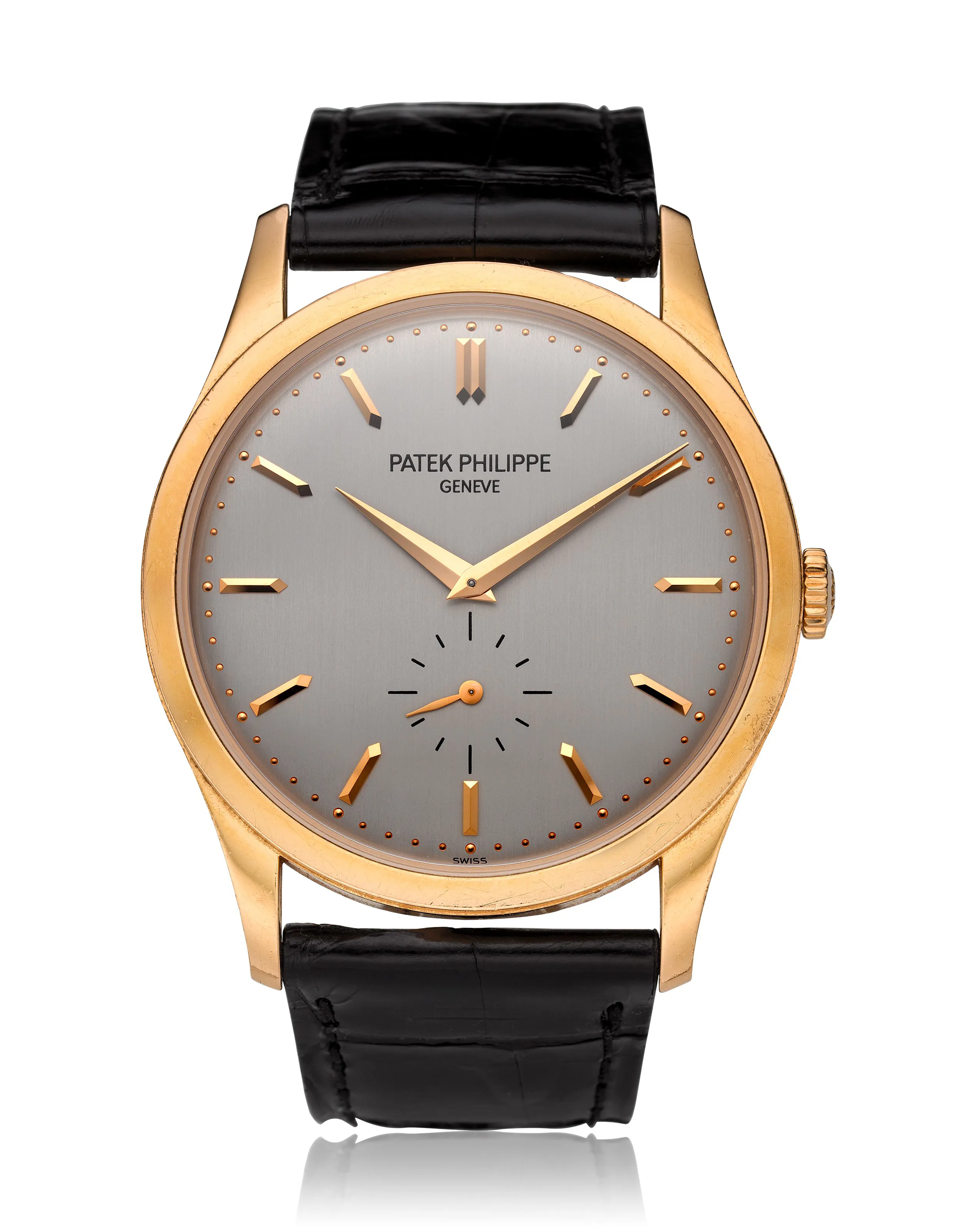 Patek Philippe Calatrava 5196R 37mm Rose gold Silver