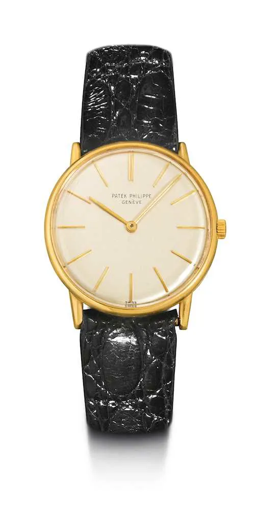 Patek Philippe Calatrava 3536 32.5mm Yellow gold Silver